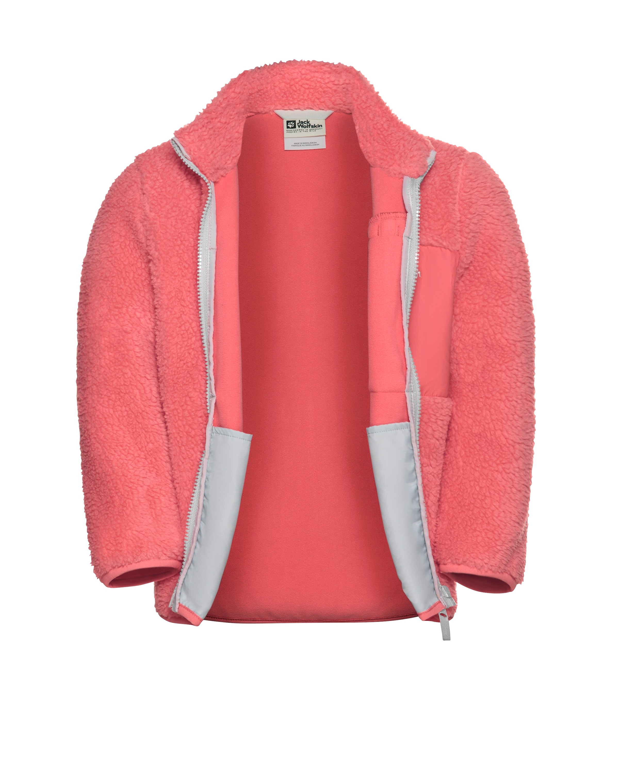 Jack Wolfskin Fleecejacke »ICE CURL JACKET K«, Wärmend, winddicht, Übergangsjacke