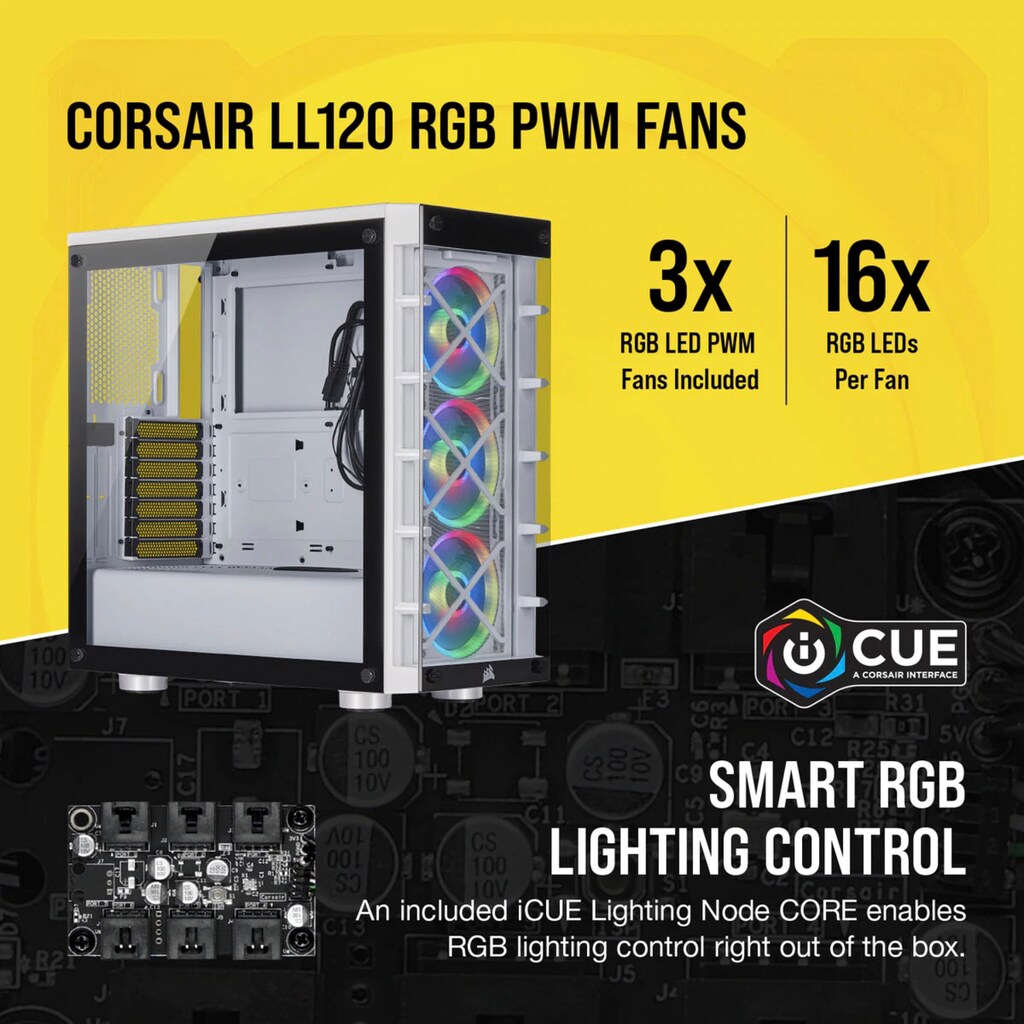 Corsair PC-Gehäuse »iCUE 465X RGB Midi Tower«
