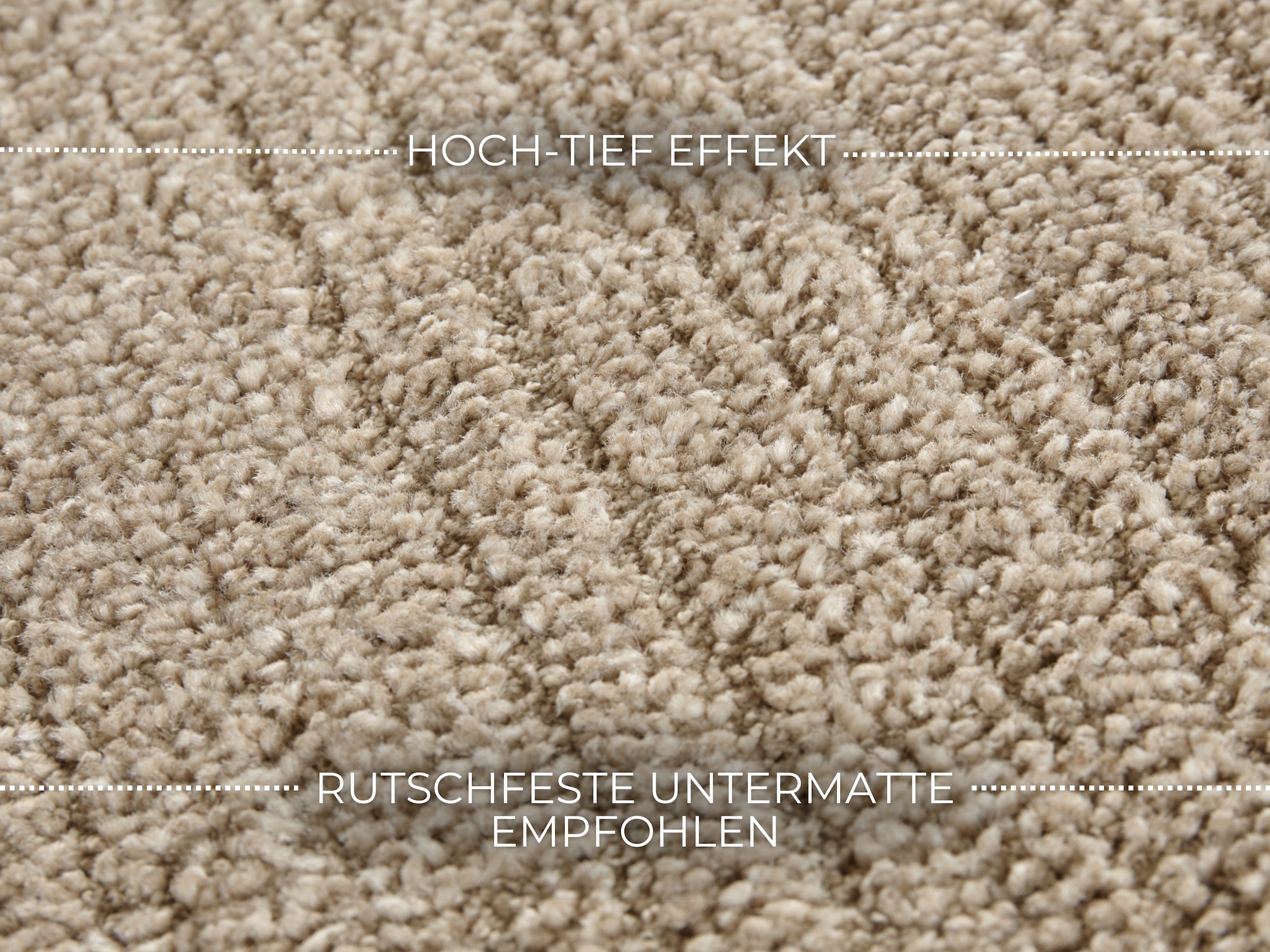 ELLE DECORATION Teppich »Loos« rechteckig 14 mm Höhe Kurzflor, Weich, Uni, Modern, Scandi-Look, Wohnzimmer, Schlafzimmer