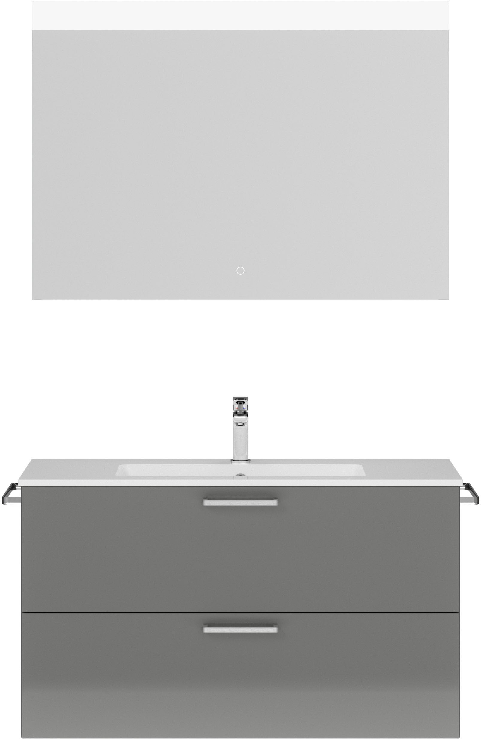 nobilia Badmöbel-Set "Tolvina" vormontiert, mit Soft-Close, 2 Stk. tlg. günstig online kaufen