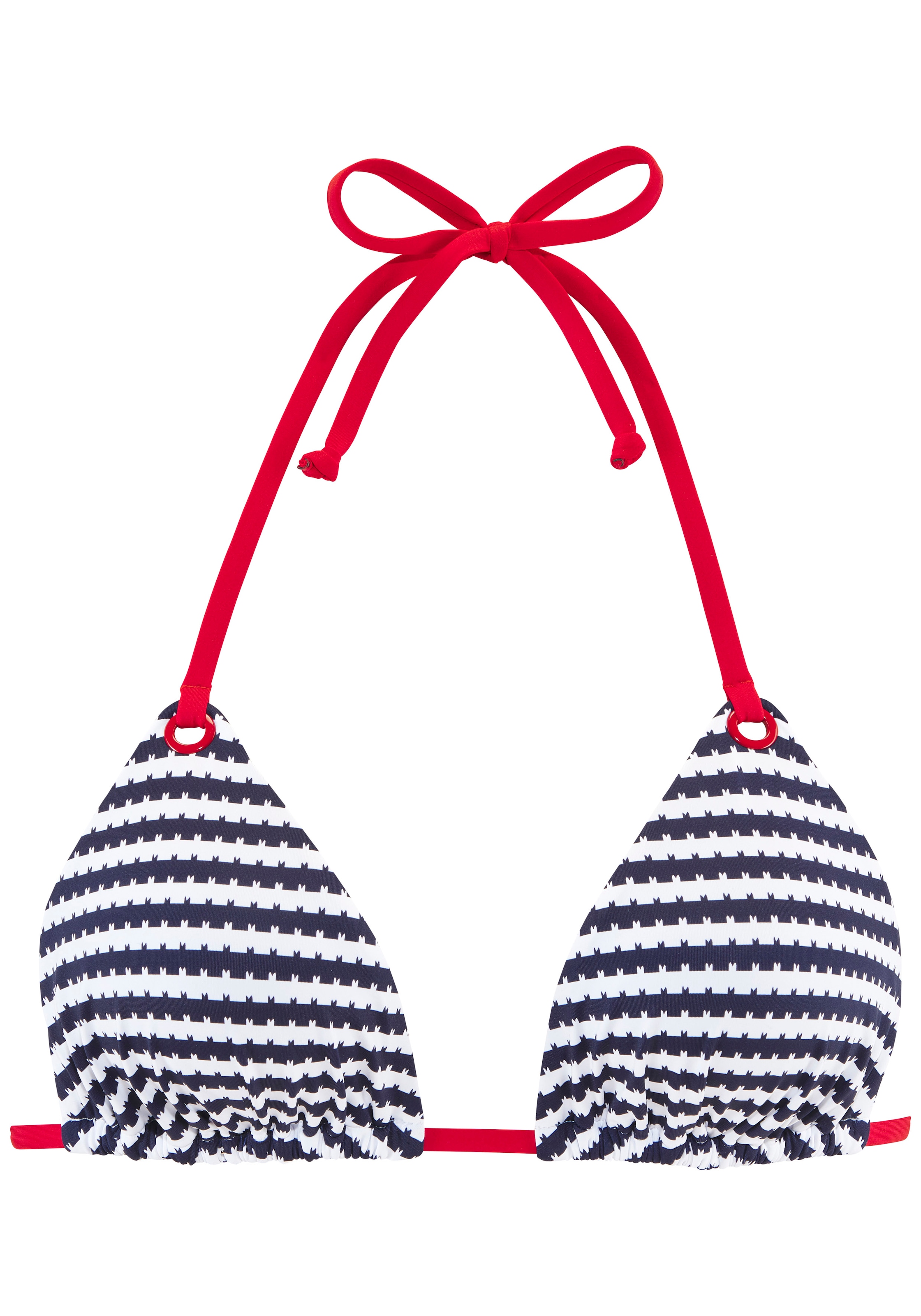 s.Oliver Triangel-Bikini-Top "Elain" mit kontrastfarbigen Zierringen