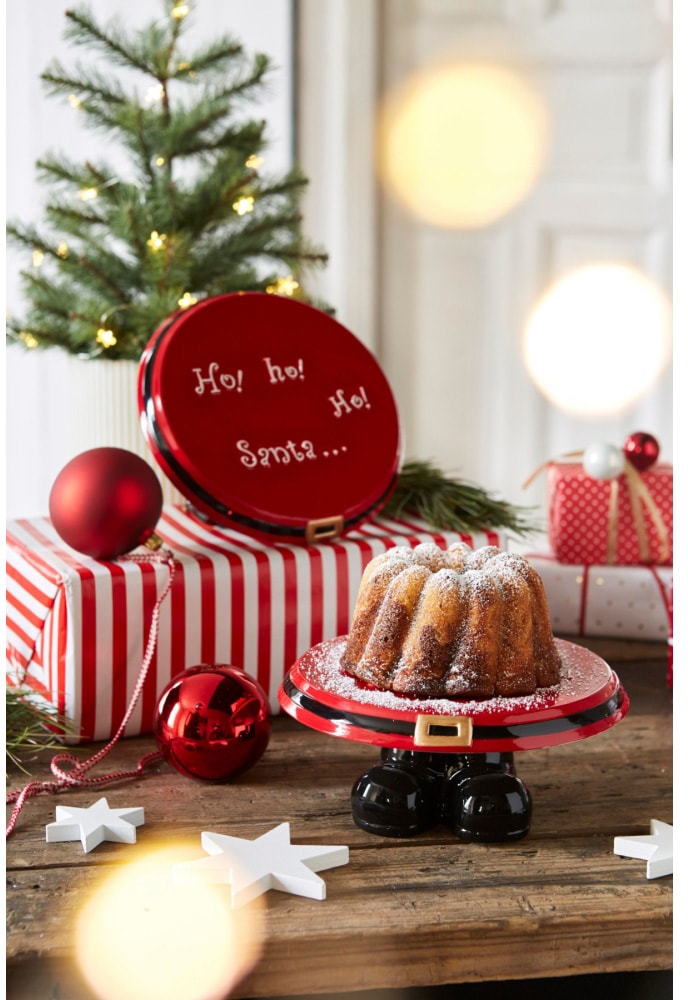 Schneider Tortenplatte »Weihnachtsmann, Weihnachtsdeko rot«, Aus BAUR Keramik | kaufen