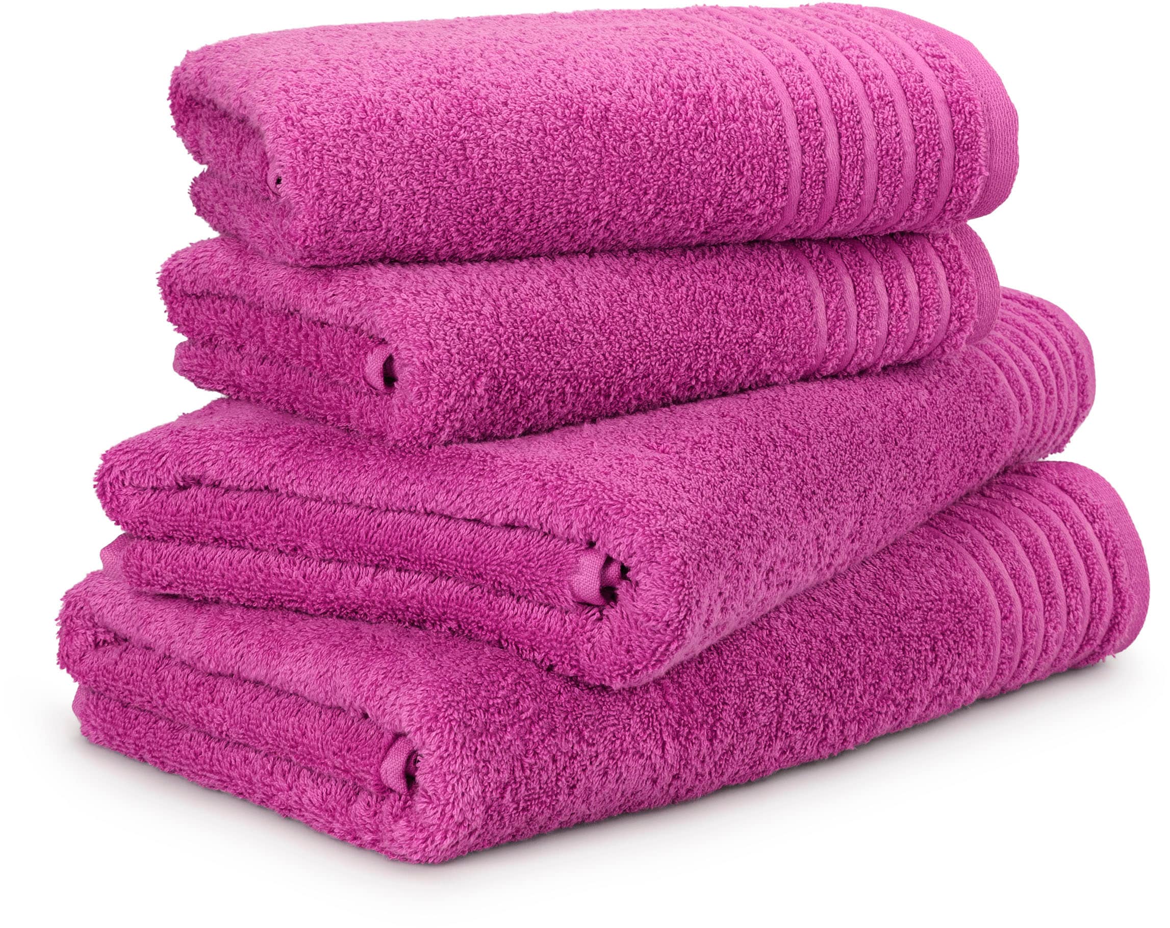 Möve Handtuch Set "New Classic" 4 Walkfrottier 2x Hand- und 2x Duschtücher, 100% bester Baumwolle (480 g/m²)
