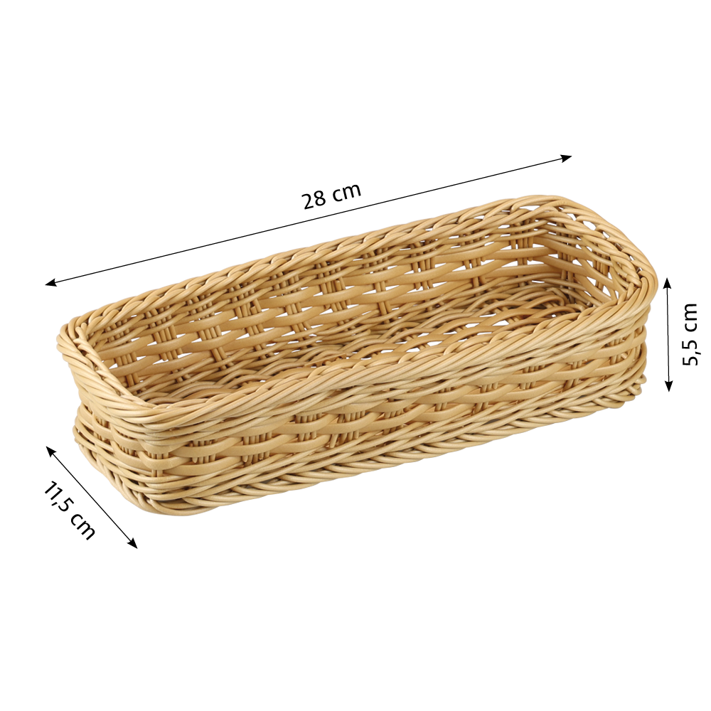 KESPER® Besteckkorb »Geflecht, 5er Set«, (Set, 5 tlg.), aus Vollkunststoff, PE