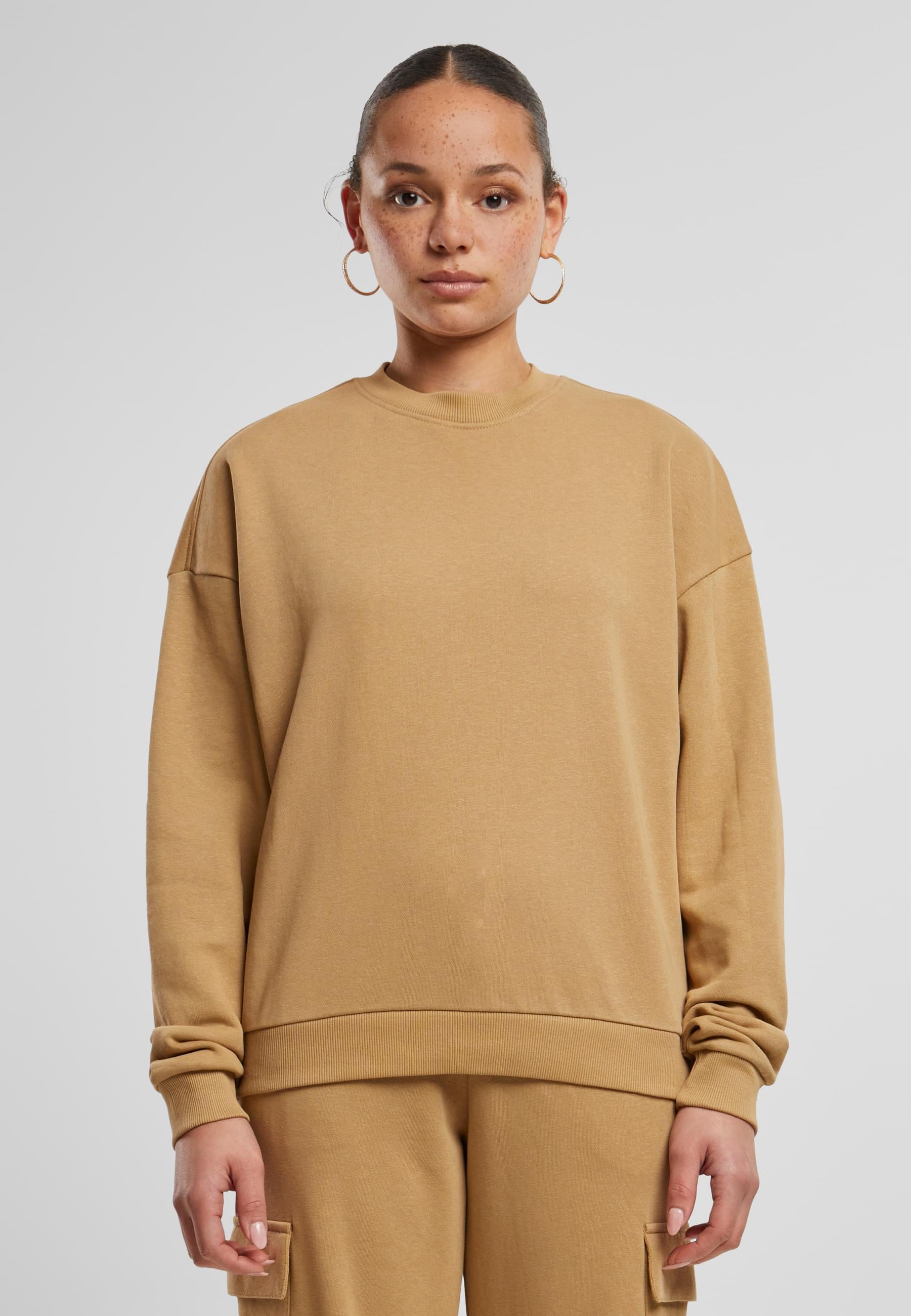 URBAN CLASSICS Sweater »Urban Classics Damen Ladies Oversized Light Terry Crewneck«