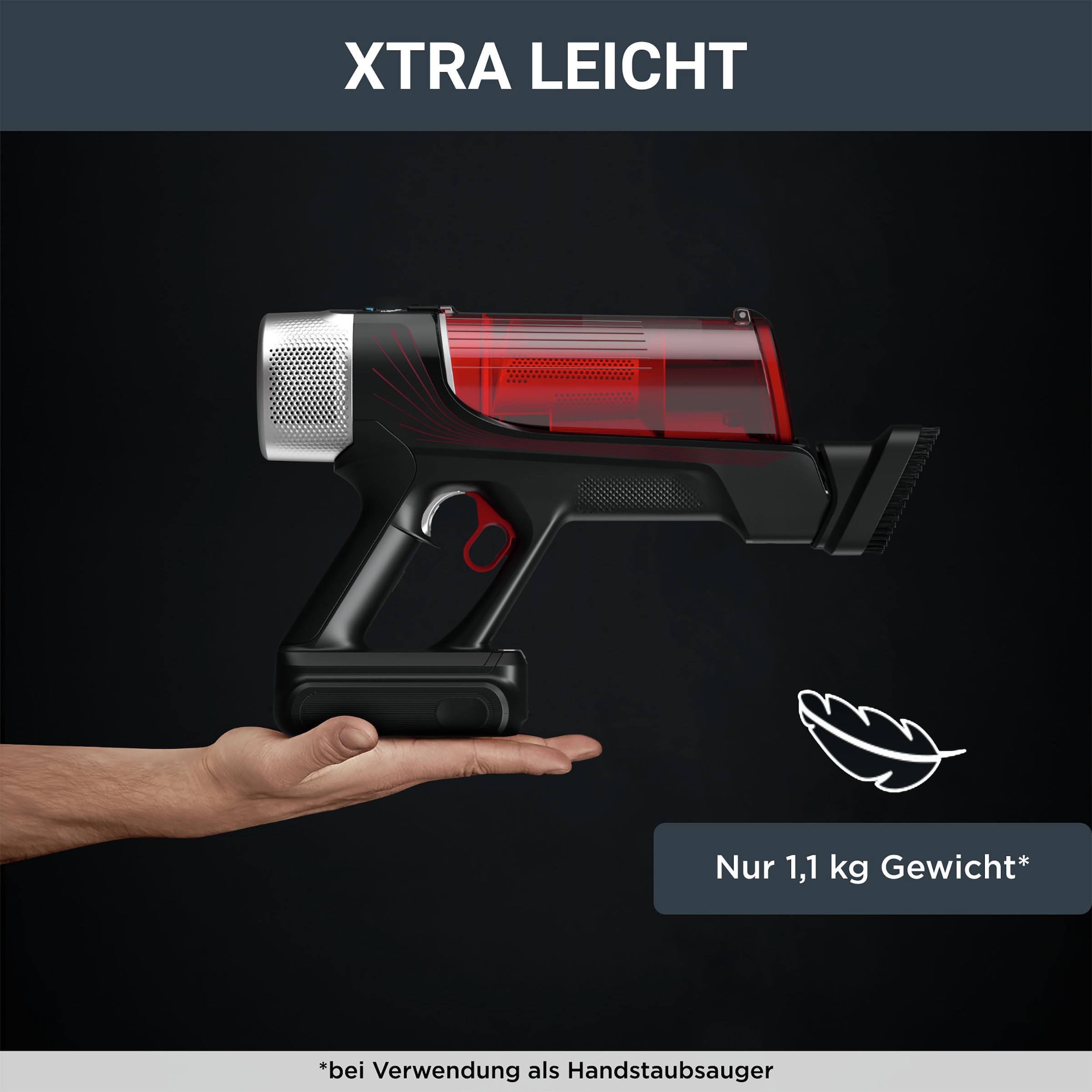 Rowenta Akku-Hand-und Stielstaubsauger »RH2078 X-Force Flex 9.60 Animal«, leistungsstark, hohes Fassungsvermögen, lange Betriebsdauer