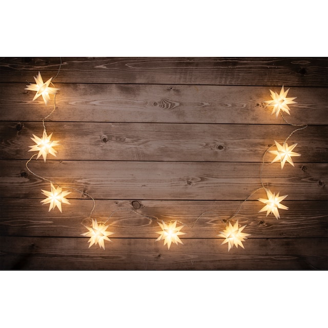 näve LED-Lichterkette »LED-Weihnachtslichterkette 3D-Sterne,Weihnachtsdeko  aussen«, 3D-Stern kaufen | BAUR