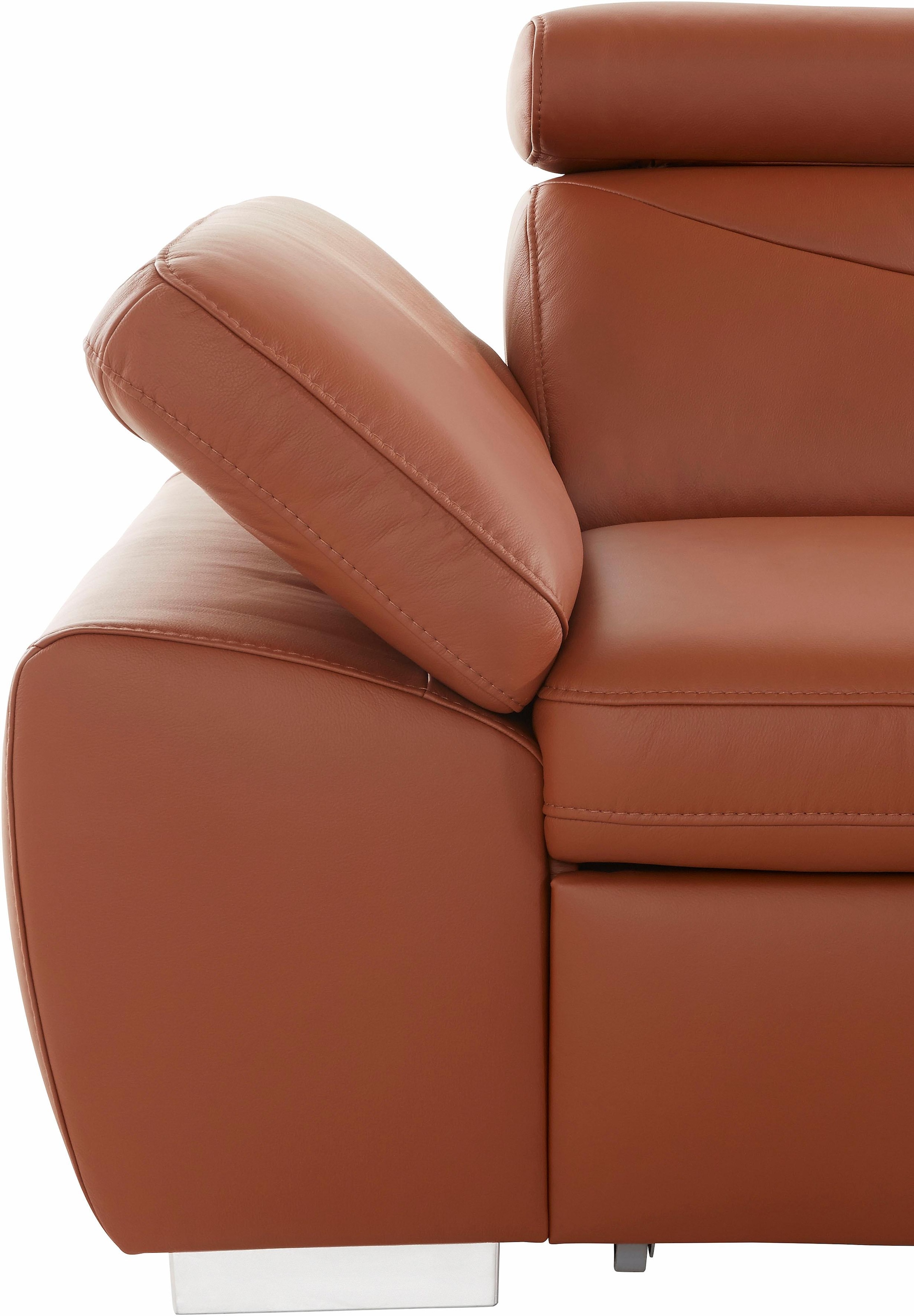 exxpo - sofa fashion Ecksofa »Spring, super bequem und komfortabel mit Armteil- und Kopfteilfunktion«, wahlweise mit Bettfunktion und Bettkasten, L-Form