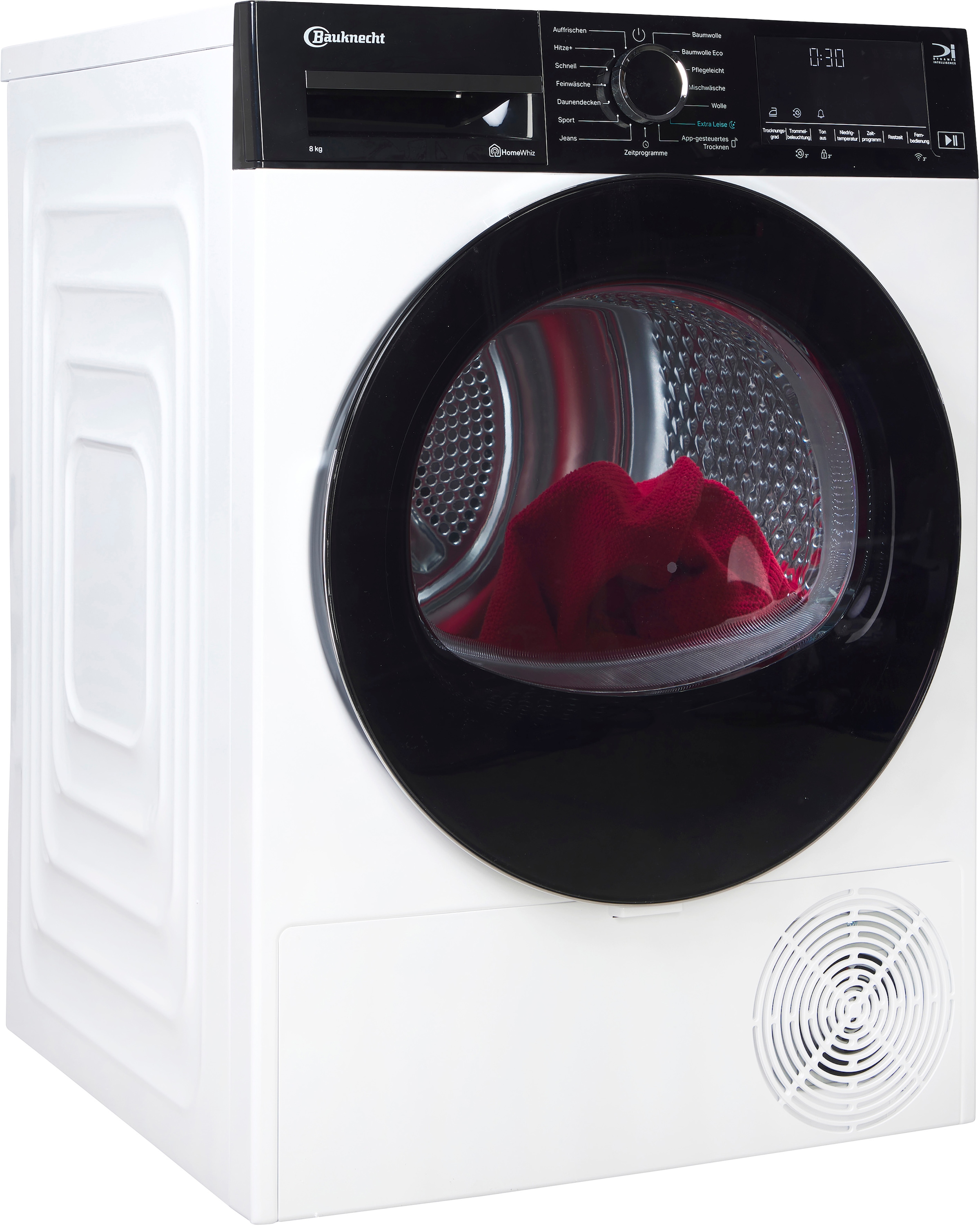 BAUKNECHT Wärmepumpentrockner "BTSW 86B WB", B:59,8cm H:85cm T:67,4cm, weiß, Trockner, Silent Spin – Leise und schonende Trocknung für optimale