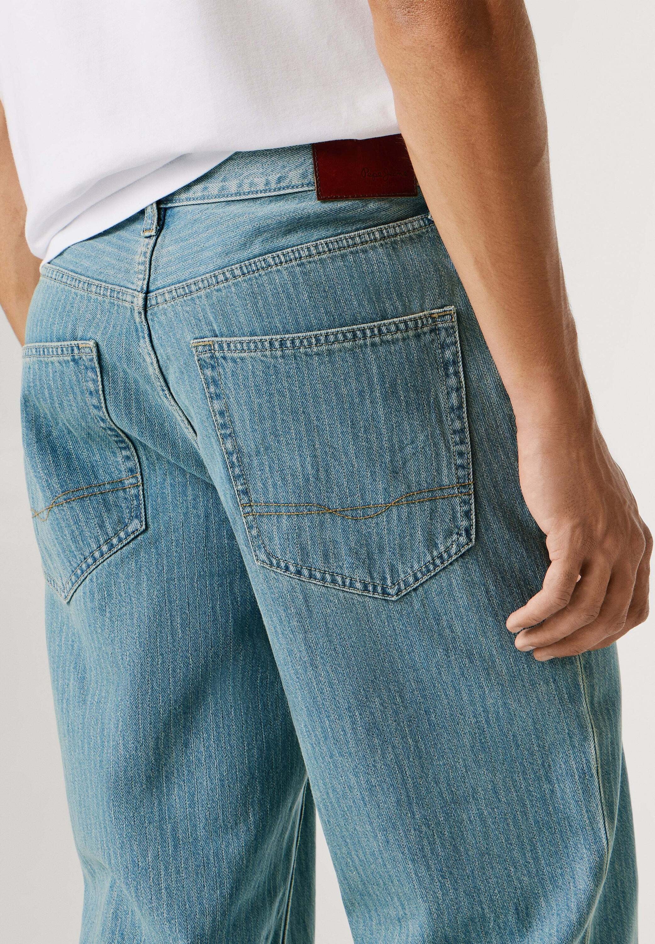 Pepe Jeans Relax-fit-Jeans »relaxed fit jeans LOOSE TAPERED JEANS HELIX STRIPED«