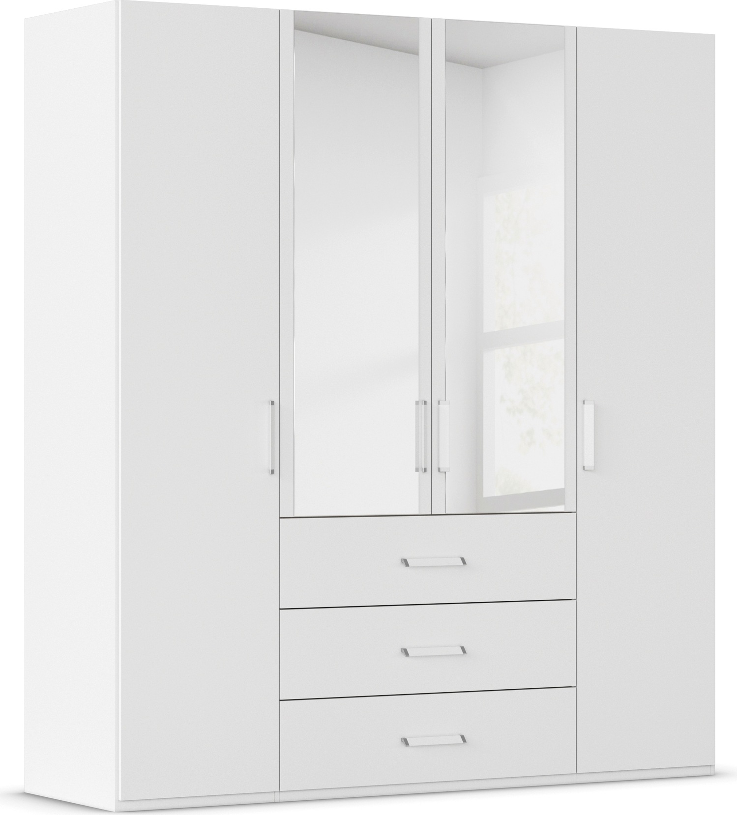 rauch Drehtürenschrank "Kleiderschrank Schrank Garderobe Schlafzimmerschrank EVELYN" in 2 Höhen 197 oder 210 cm erhältlich, inkl. SOFT-CLOSE-FUNKTION, in elegantem Stil mit Schubladen 3 Breiten und 2 Höhen MADE IN GERMANY