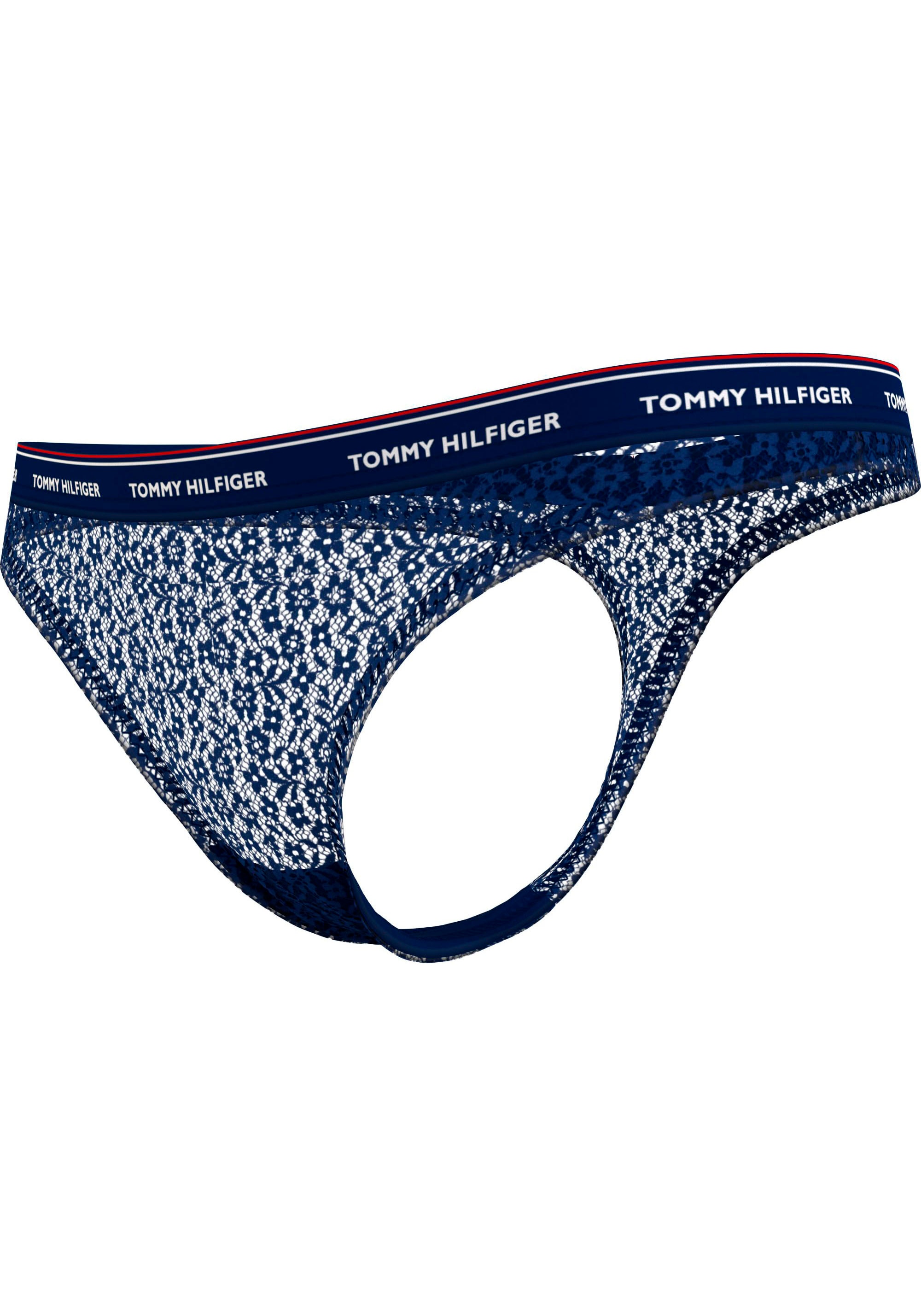 Tommy Hilfiger Underwear T-String »THONG 5 PACK GIFTING«, (Packung, 5 St., 5er-Pack), mit modischem Logobund in Labelfarben