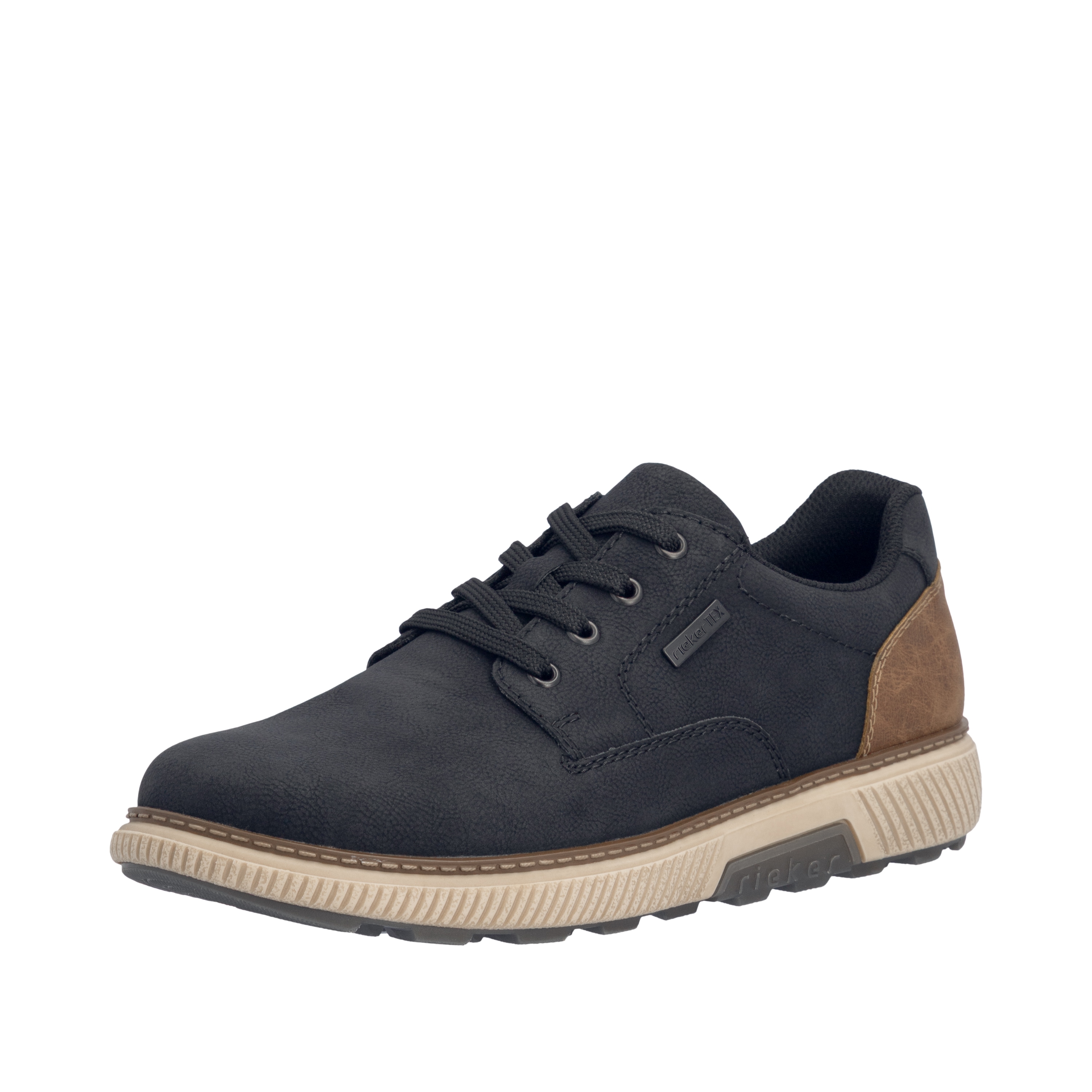 Rieker Sneaker Halbschuh, Schnürschuh, Casual Sneaker mit weichem Schaftrand, TEX