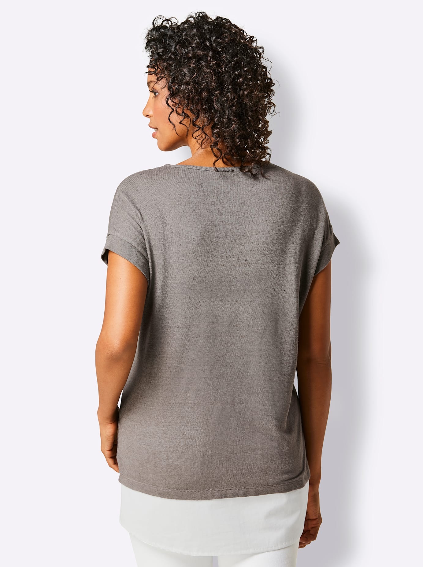 Thumbnail - CREATION L PREMIUM 2-in-1-Shirt "Leinen-Viskose-Shirt" 1 Stk. tlg.