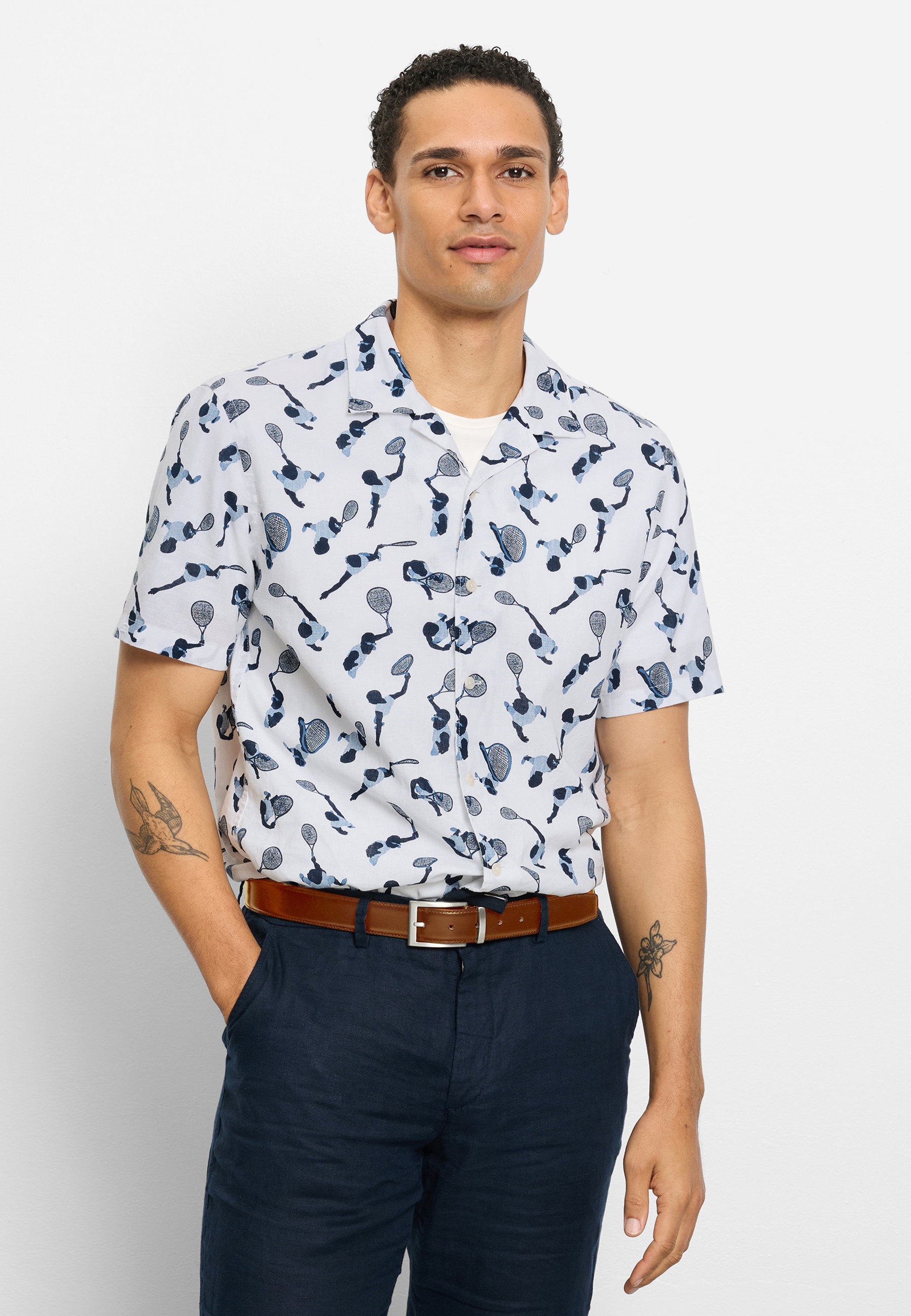 OLYMP Kurzarmhemd "OLYMP Casual, regular fit, Reverskragen" günstig online kaufen