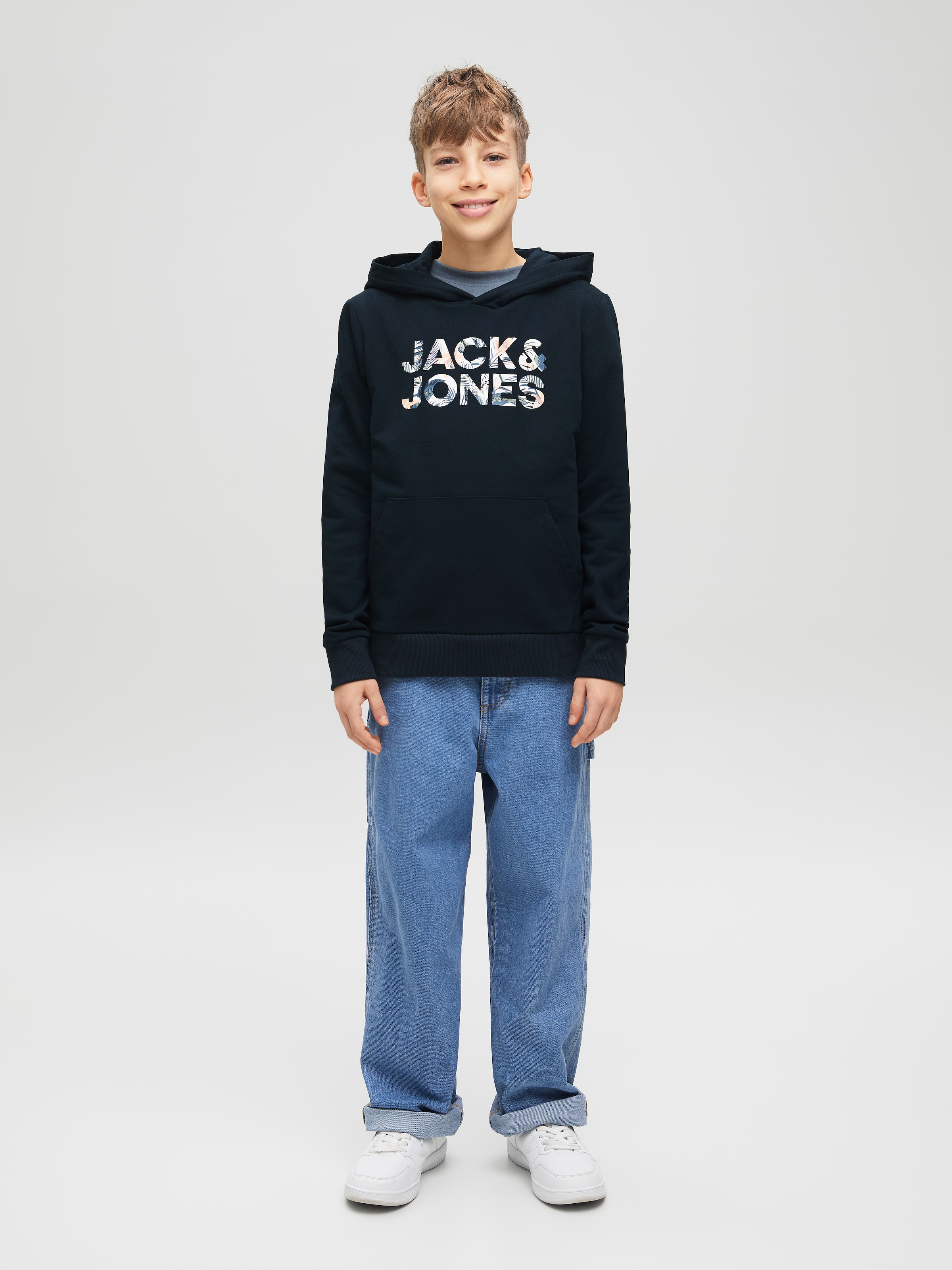 Jack & Jones Junior Kapuzensweatshirt »JJEBRYAN CORP LOGO SWEAT HOOD NOOS JNR«