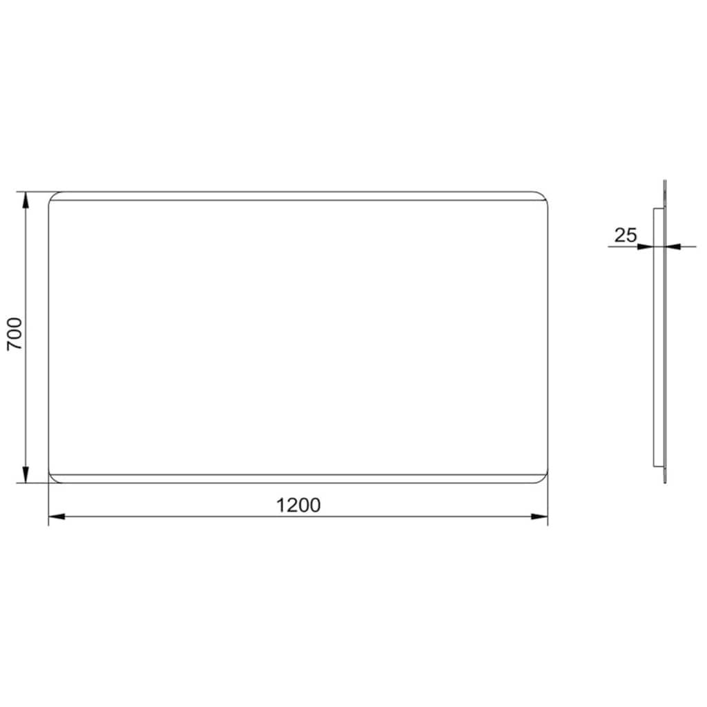 Talos Badspiegel »Talos Chic«, 120 x 70 cm, Design Lichtspiegel