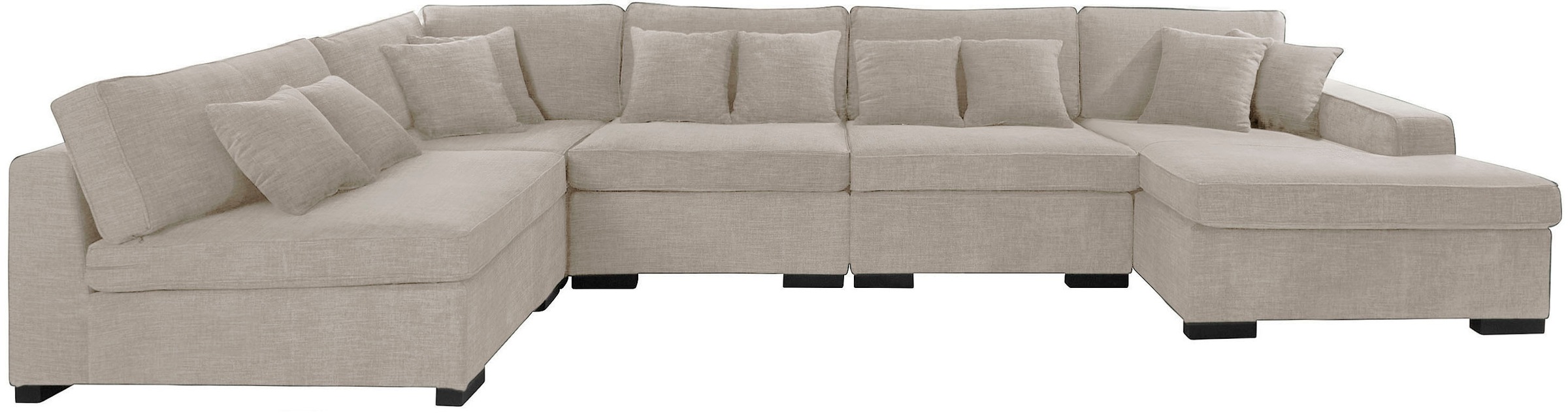 Guido Maria Kretschmer Home&Living Wohnlandschaft »Skara U-Form«, Lounge-Sofa mit Federkernpolsterung, in vielen Bezugsvarianten