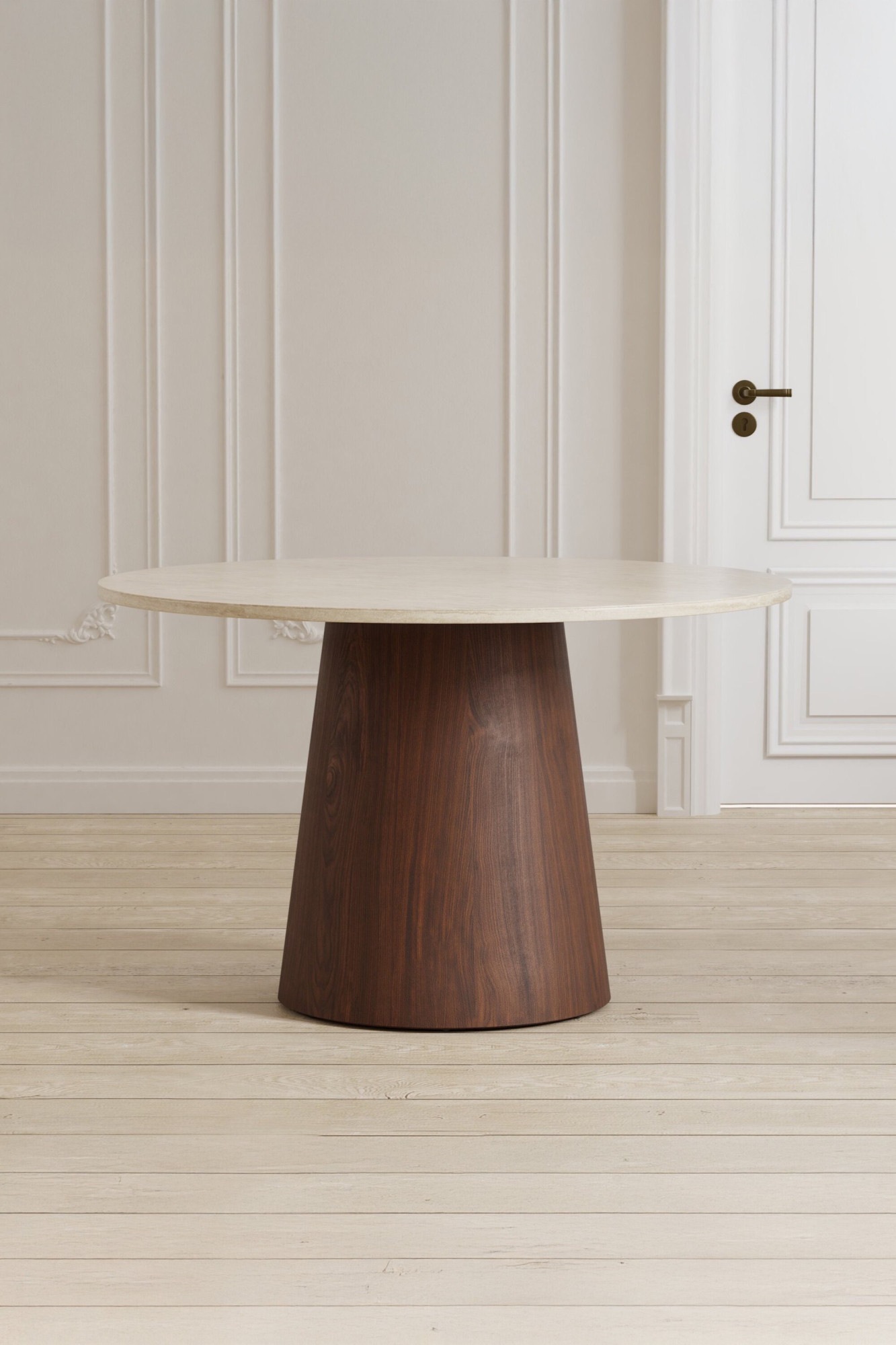 Venture Home Esstisch "Lanzo, runde Esstafel für den täglichen Einsatz" Küchentisch, rund, skandinavisch, stabil (Ø120 cm)