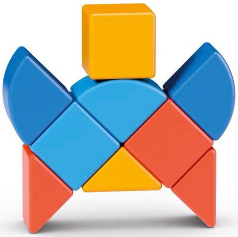 Geomag™ Magnetspielbausteine »GEOMAG™ Magicube Shapes Animals«, (9 St.), Made in Europe