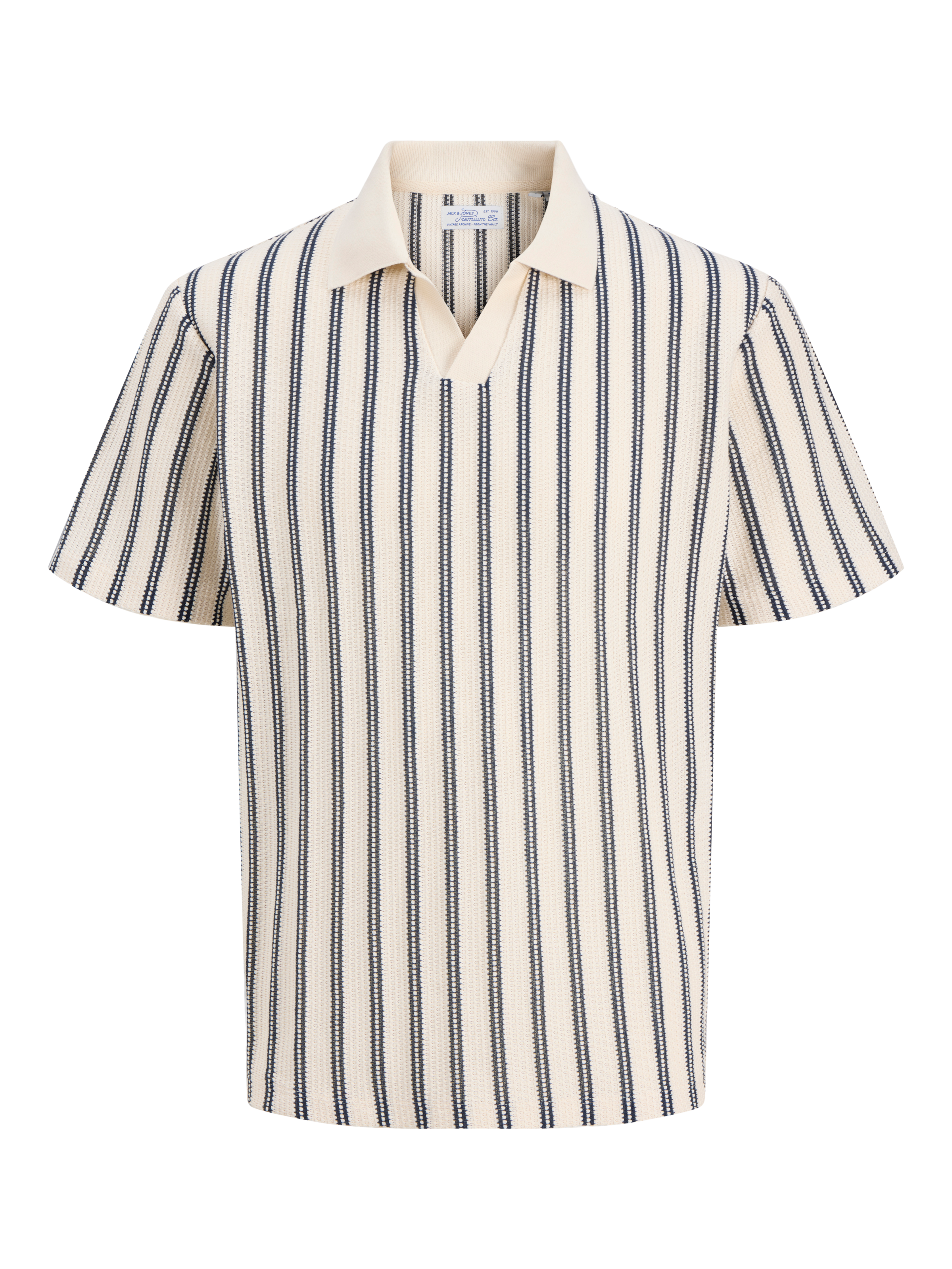 Jack & Jones Poloshirt "Jprbluharry Ss Split Neck Polo Sn" Baumwollmischung, Regular Fit
