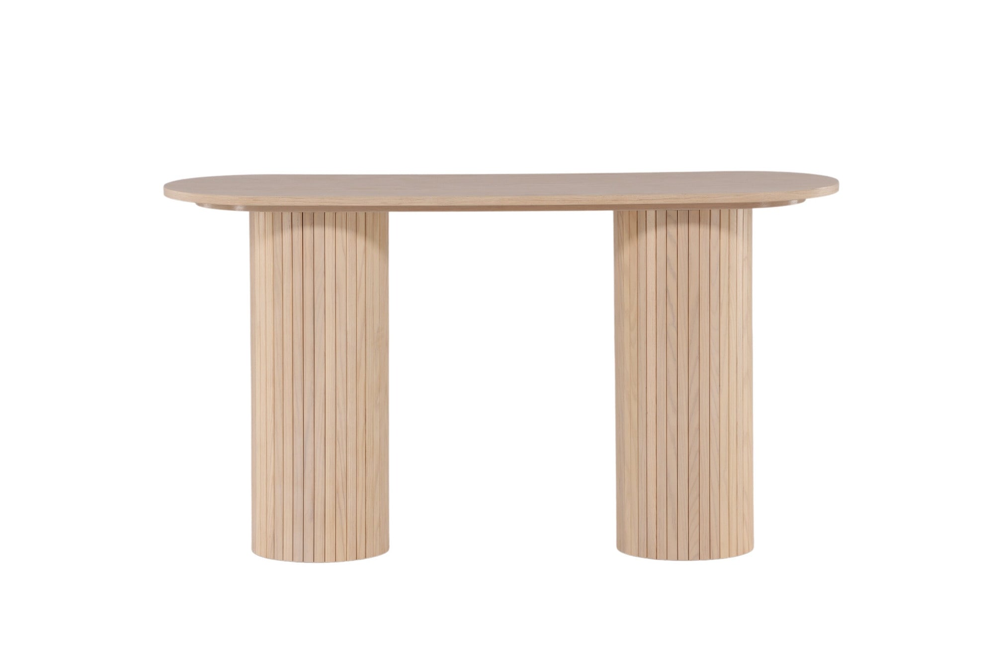 Venture Home Beistelltisch »Bianca, ovaler Konsolentisch mit Holzfurnier-Optik, 130 × 40 cm« Ablagetisch, Furnier, oval, hoch, geräumig, edel