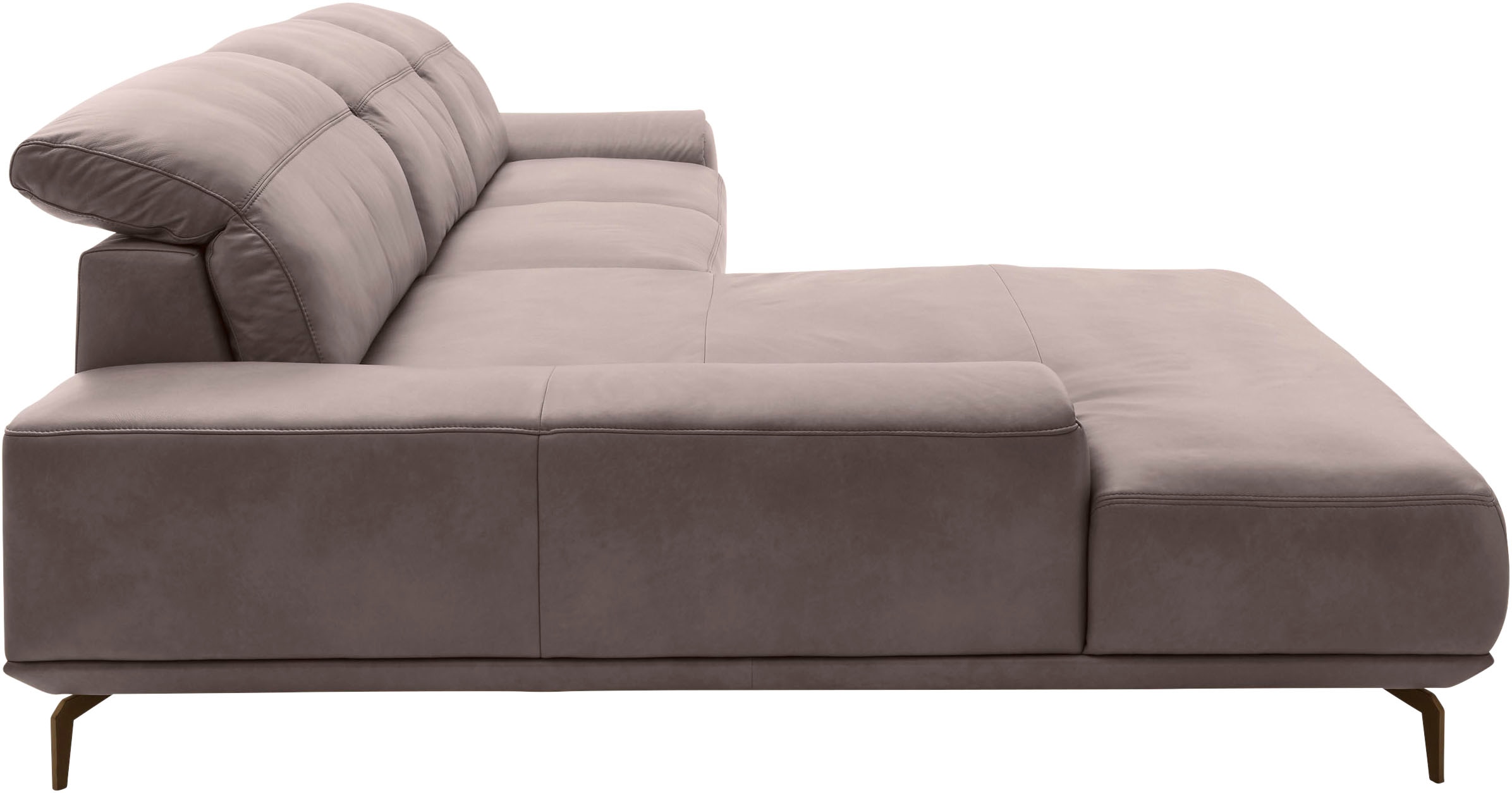 Musterring Wohnlandschaft »MR 2490«, Bronze-Fuß Sitzhöhe 46cm, wahlweise mit Funktionen, Maße 342 x 207 cm
