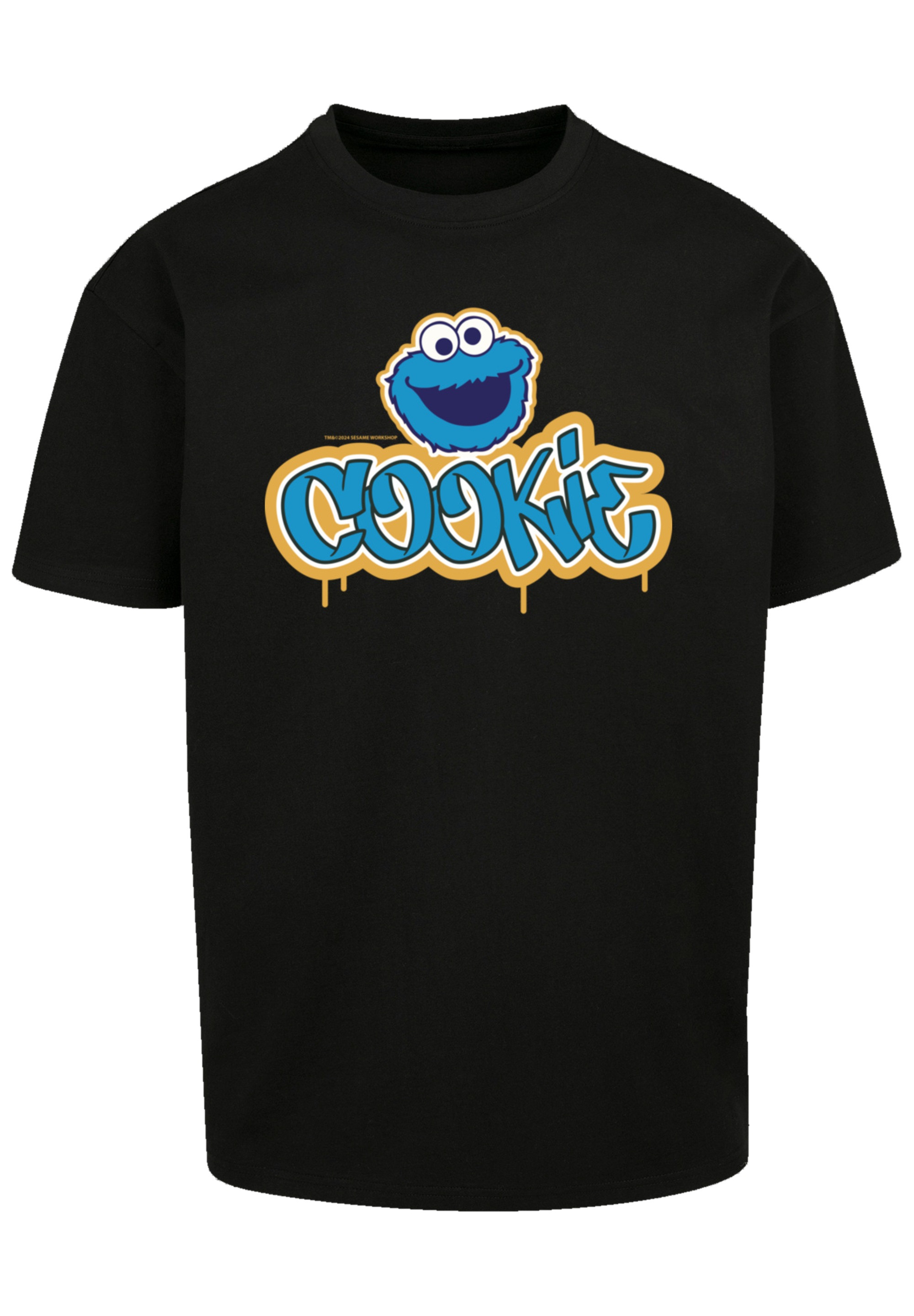 F4NT4STIC T-Shirt »Sesamstraße Cookie Graffiti Logo«, Premium Qualität
