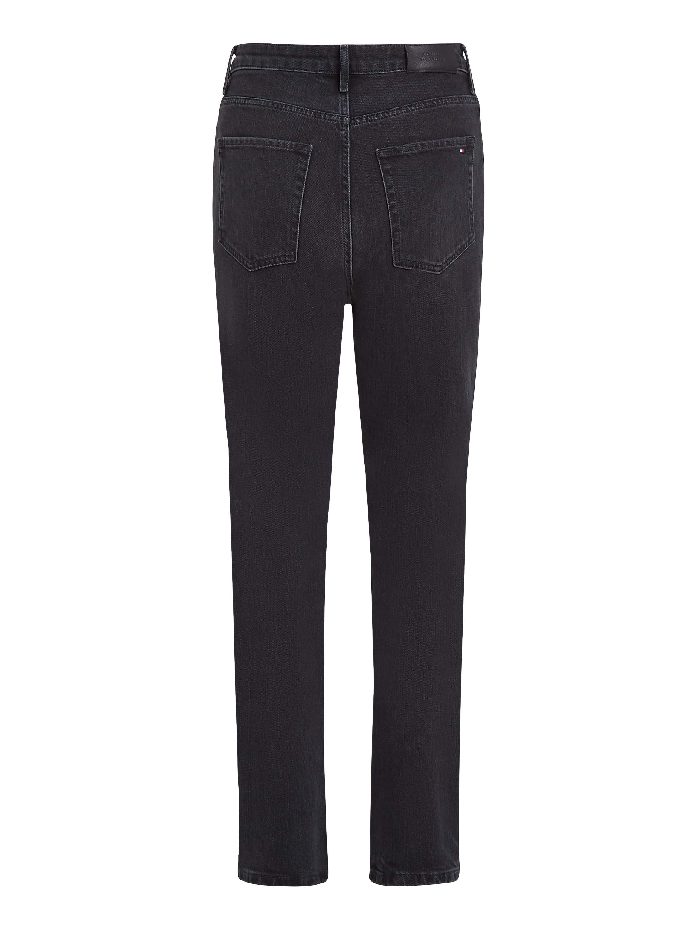 Tommy Hilfiger Slim-fit-Jeans »SLIM CIGARETTE HW A DARK BLUE«, mit Tommy Hilfiger Logo-Badge