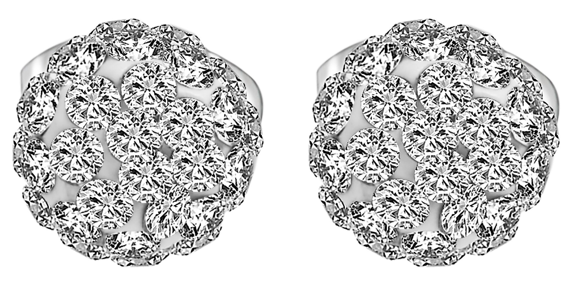 Adelia´s Paar Ohrhänger "Ohrringe – Ohrstecker aus Titan mit Strass Steinchen" Ideal als Geschenk zum Jubiläum