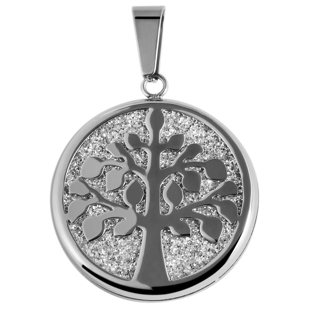 Adelia´s Kettenanhänger »Damen Anhänger – Lebensbaumanhänger aus Edelstahl«  Schöne Geschenkidee zum Jubiläum