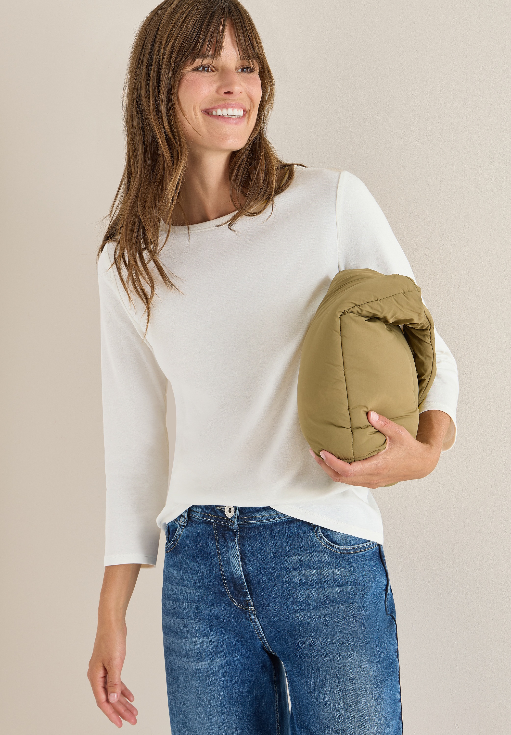 Cecil 3/4-Arm-Shirt mit 3/4 Ärmeln günstig online kaufen