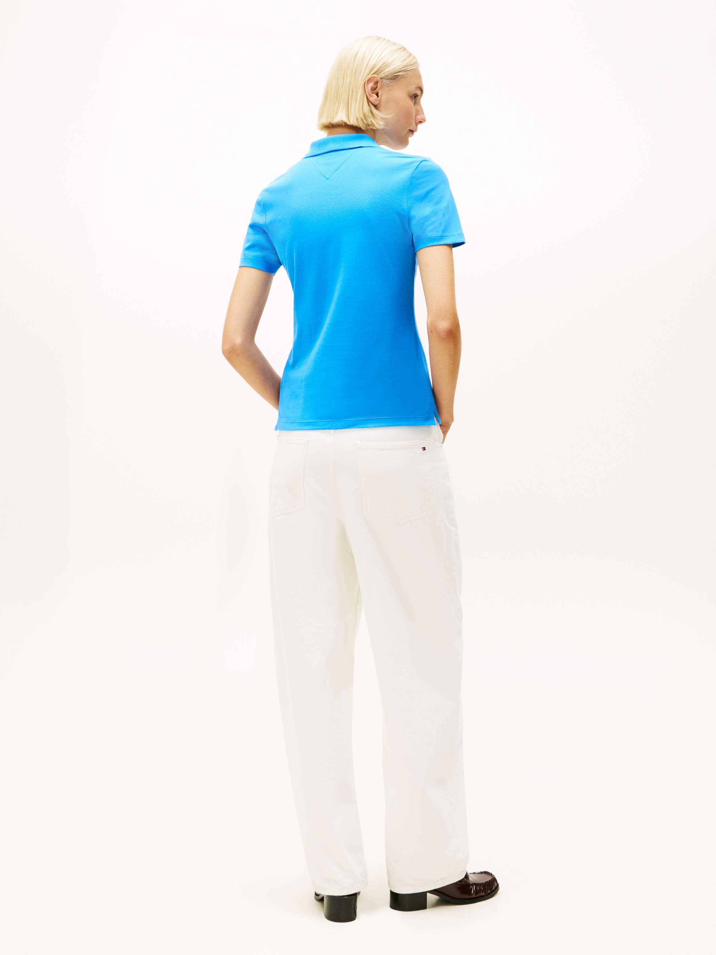 Tommy Hilfiger Poloshirt »1985 Slim Fit Pique Premium« mit Logostickerei, mit Seitenschlitzen