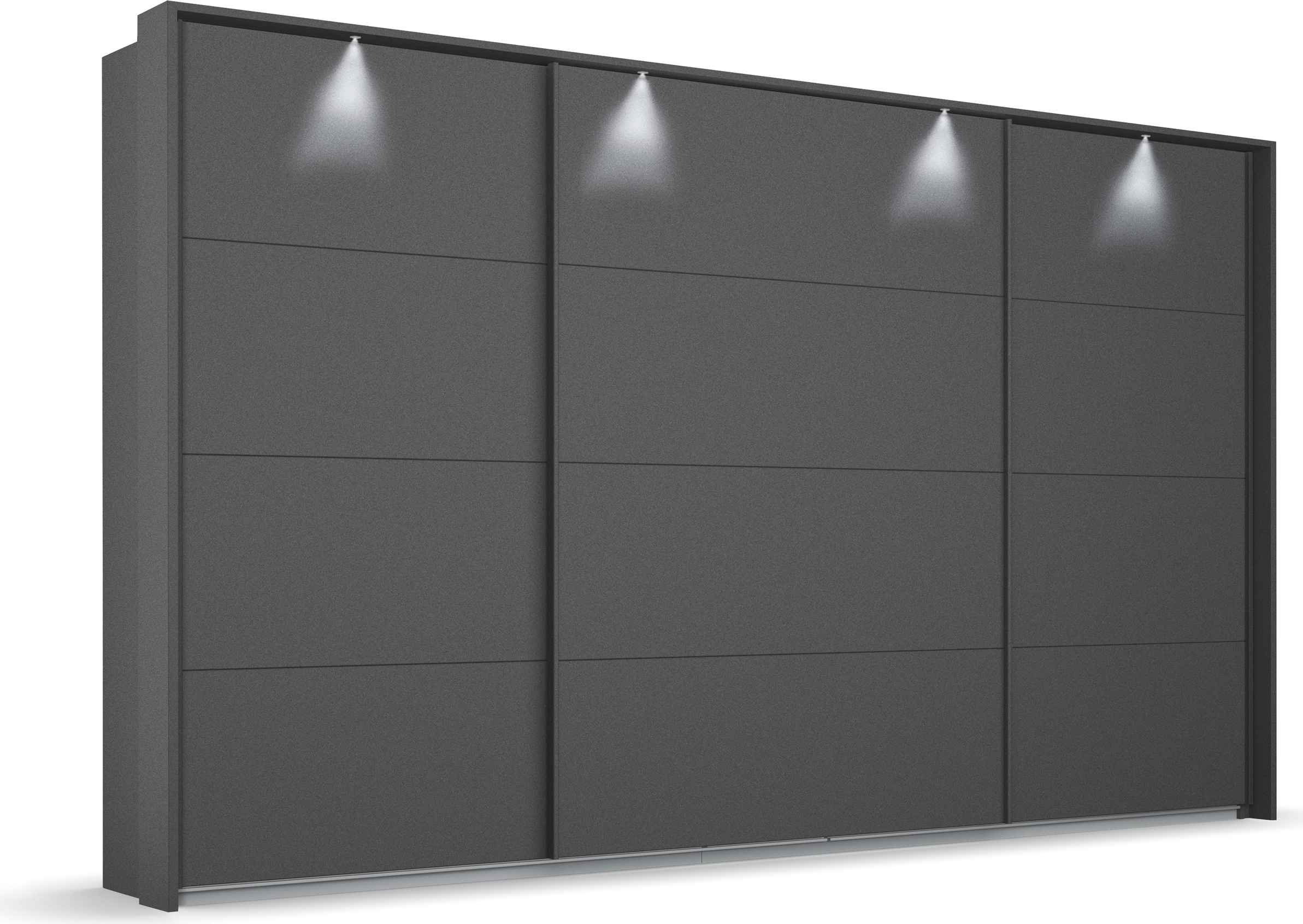 OTTO home Kleiderschrank "Mehrzweckschrank Aktenschrank Möbel Mietswohnung Schlafzimmer OTELI" Breiten 211/278/323/368 cm Höhen 214/233 cm, inkl. Passepartout optional mit Beleuchtung MADE IN GERMANY