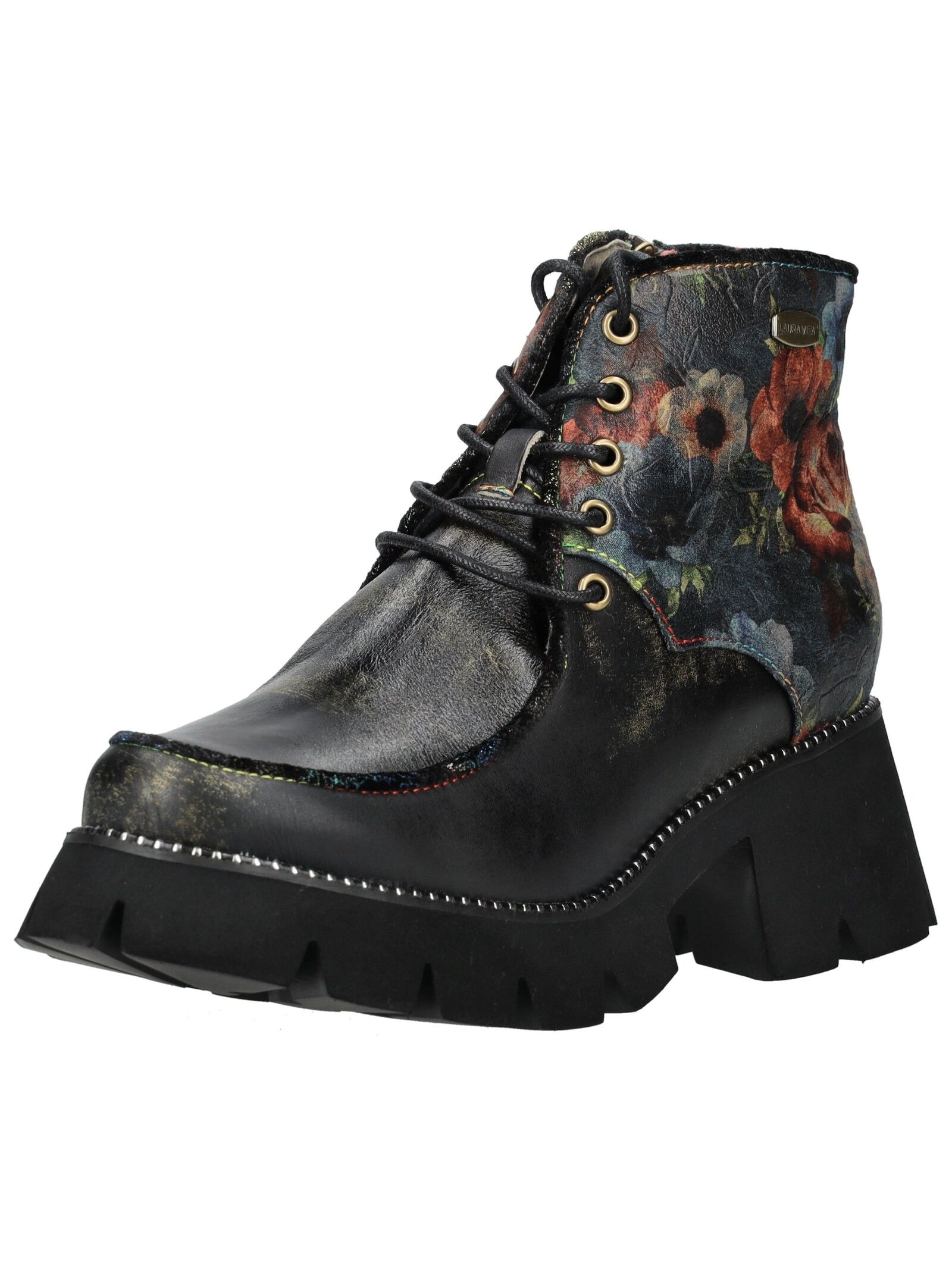 LAURA VITA Schnürstiefelette "LAURA VITA Stiefelette Leder/Textil" günstig online kaufen