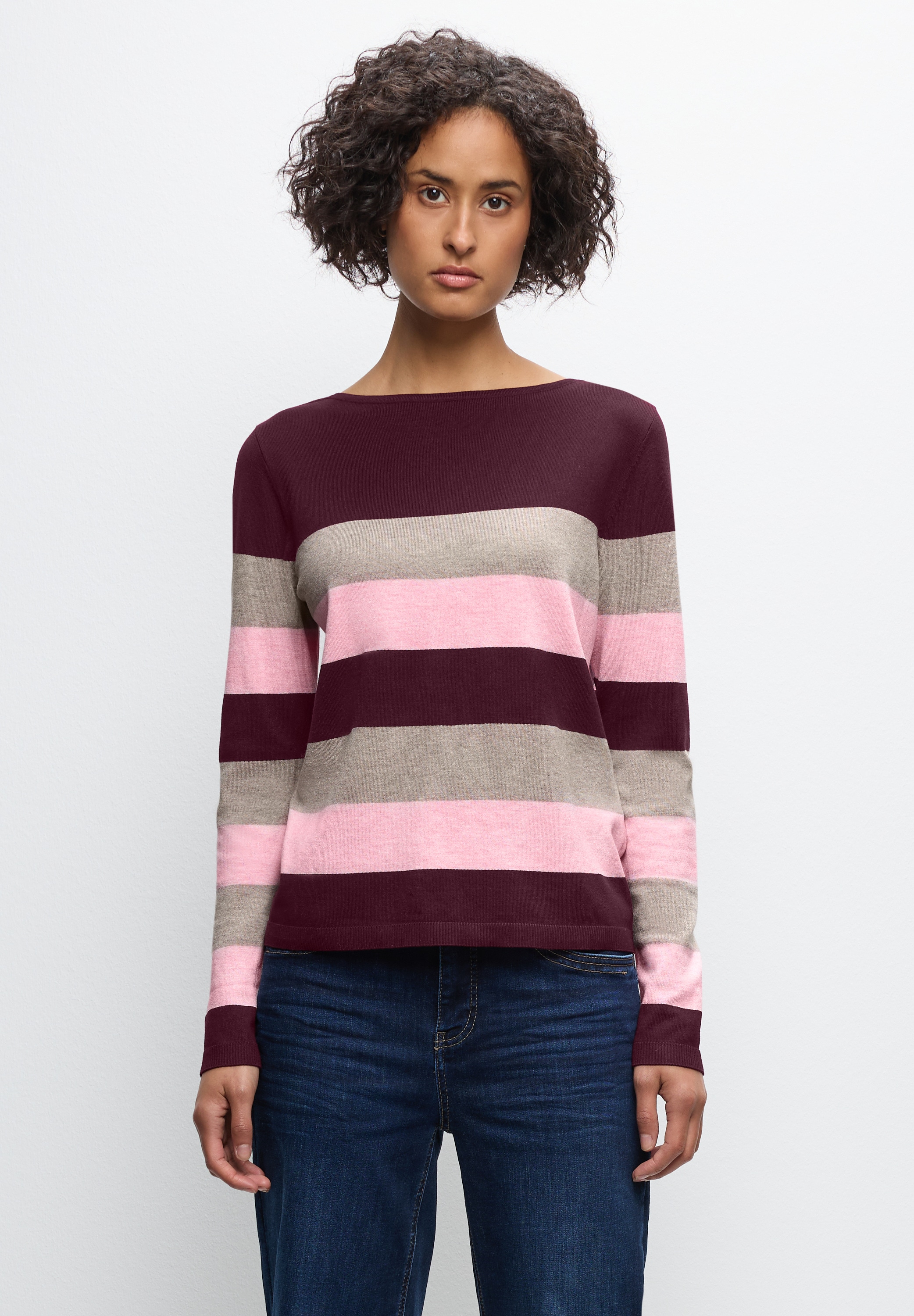 STREET ONE Strickpullover im Streifen-Design günstig online kaufen