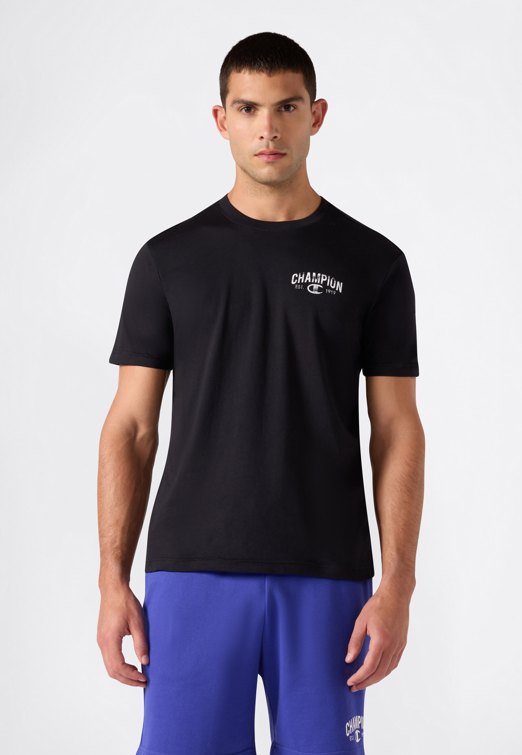 Champion T-Shirt "SPORTWEAR T-SHIRT Standard Fit" mit sportlichem Look, Kurzarm-Design, aus Baumwolle, Standard Fit