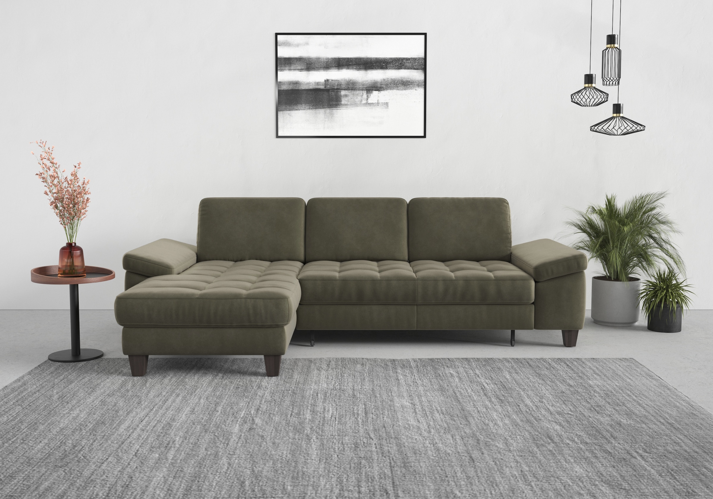 sit&more Ecksofa "Westham L-Form", Recamiere, mit oder ohne Bettfunktion, B günstig online kaufen