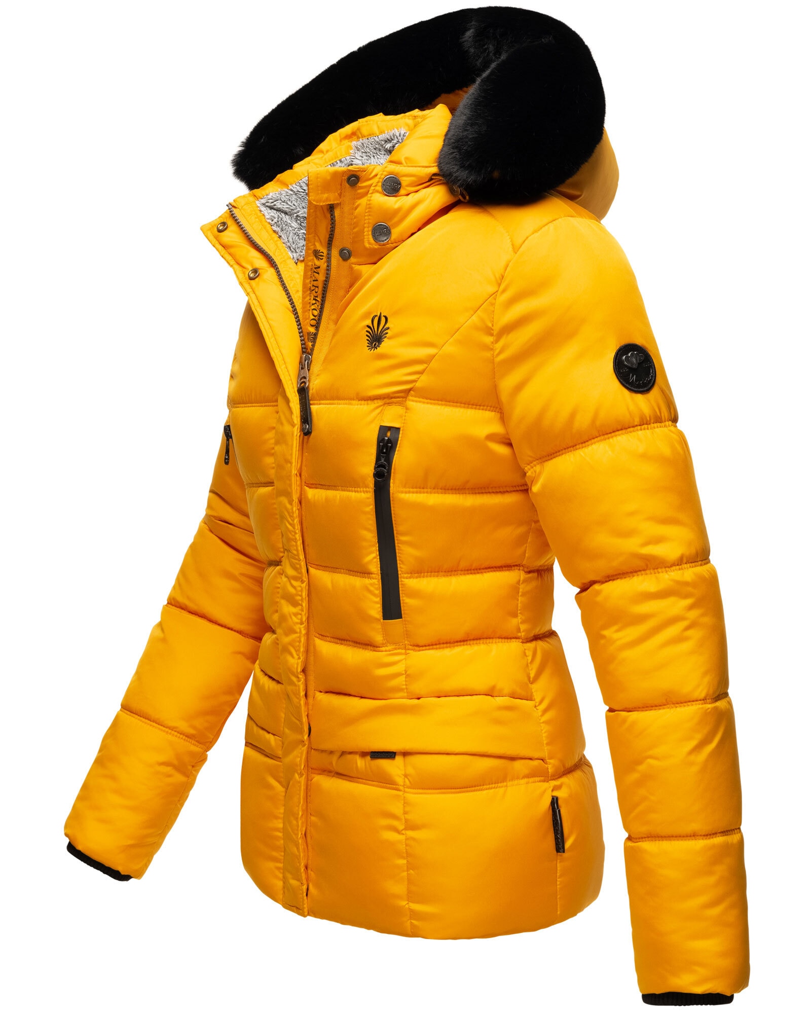 Marikoo Winterjacke »Loveleen«, mit Teddyfell und Kapuze