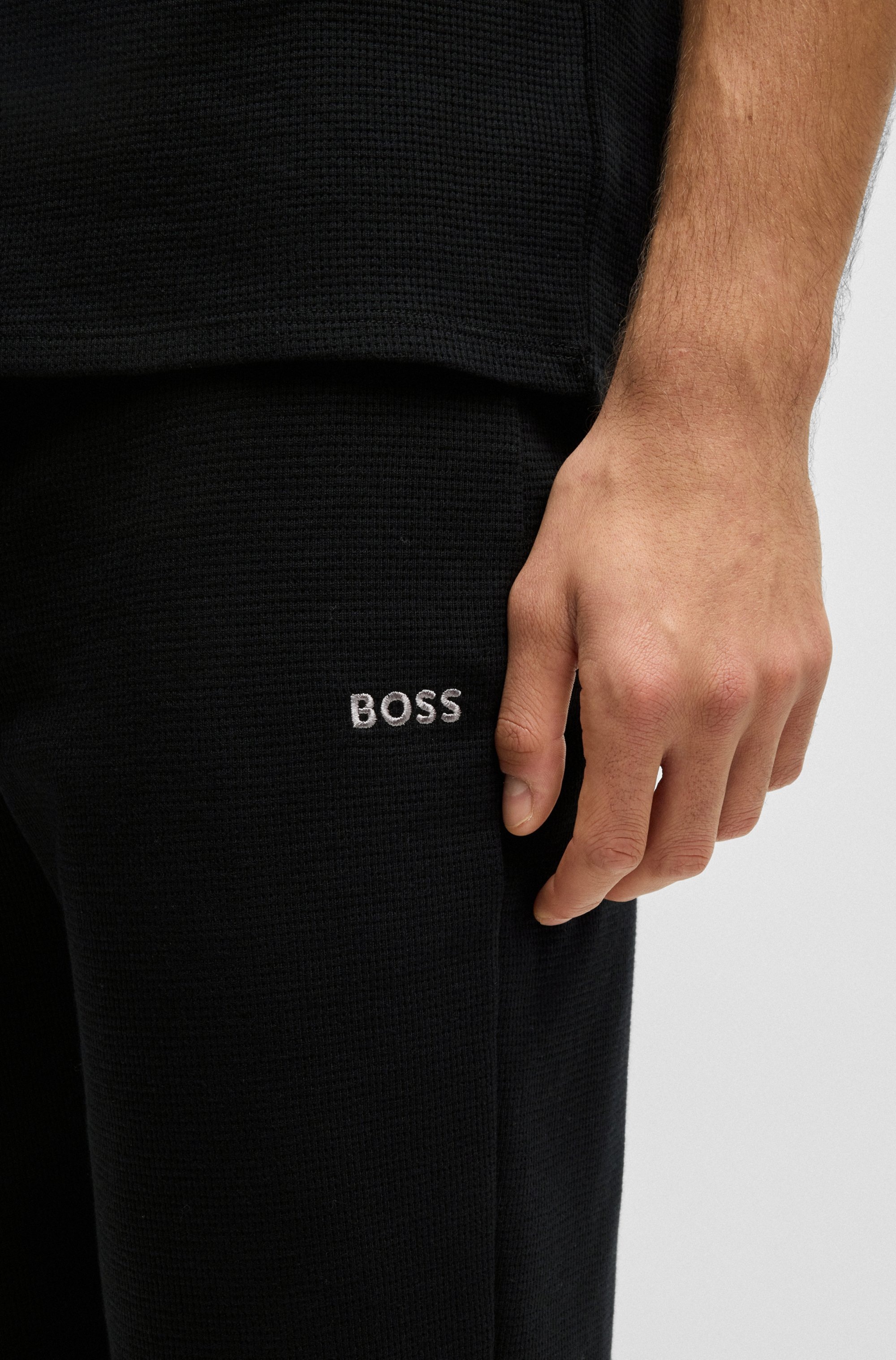 BOSS Pyjamahose »Waffle Pants«