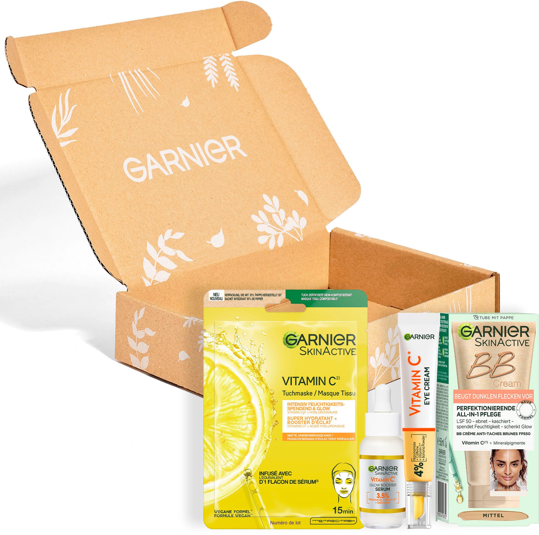 GARNIER Gesichtspflege-Set »Vitamin C & BB Cream Set«, (4 tlg.)