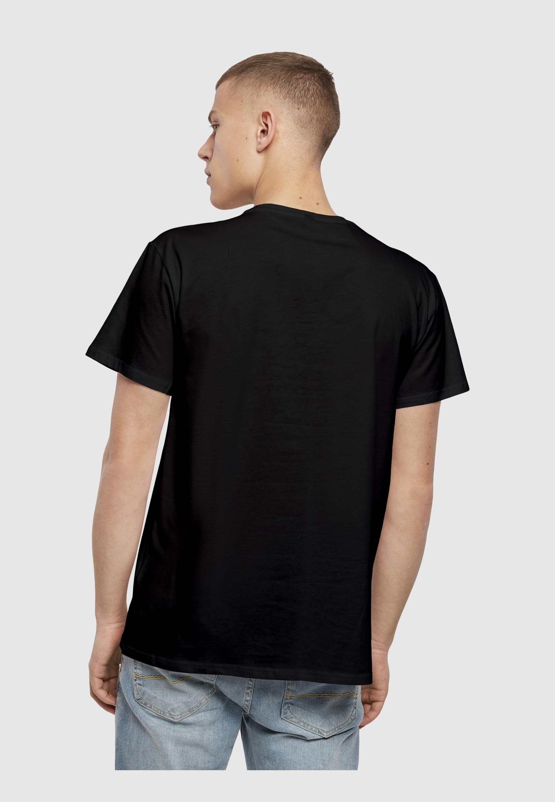 Merchcode T-Shirt »Merchcode Herren Peace - Scribble Hand Heart Black Basic T-Shirt«, (1 tlg.)
