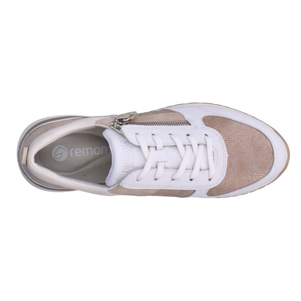 Remonte Sneaker, im Materialmix, Soft Foam Fußbett