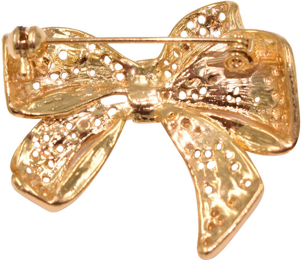 FIRETTI Bow Brooch Gold 2