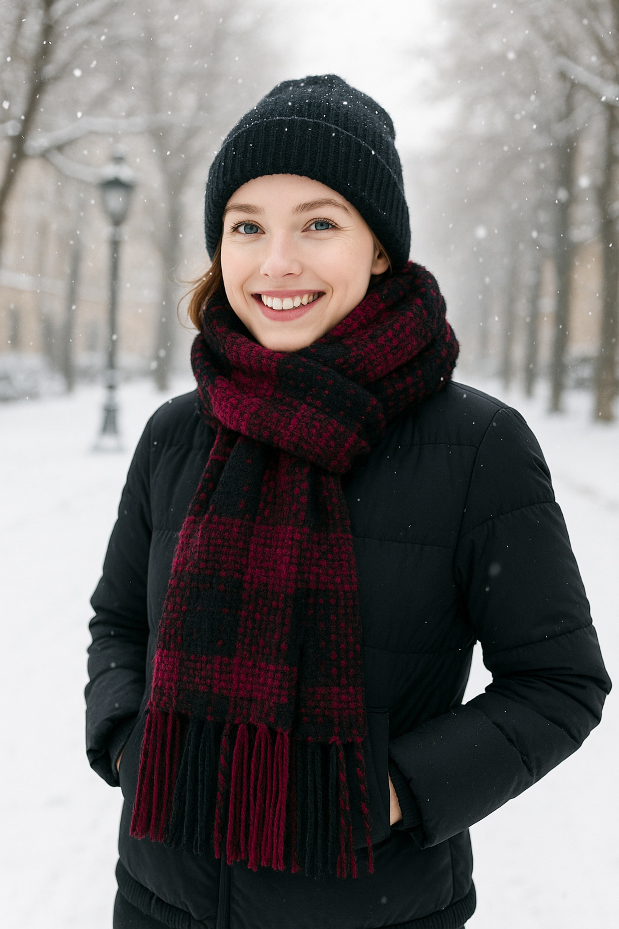 COLLEZIONE ALESSANDRO Strickschal "Formula", 1 Stk. in schwarz-rot, Made in günstig online kaufen