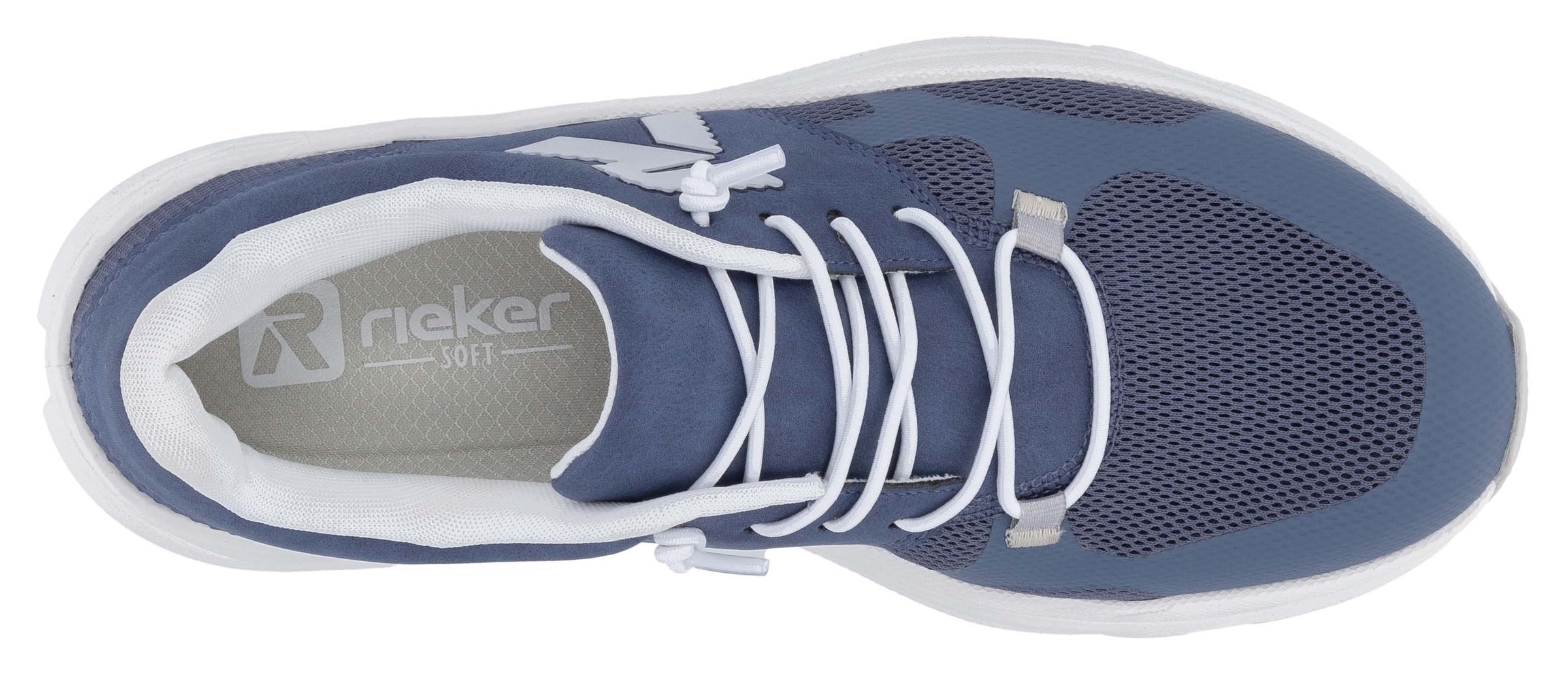 RIEKER Sport Plateausneaker, Slip-on Sneaker, Halbschuh, Freizeitsneaker mit MemoSoft-Innensohle