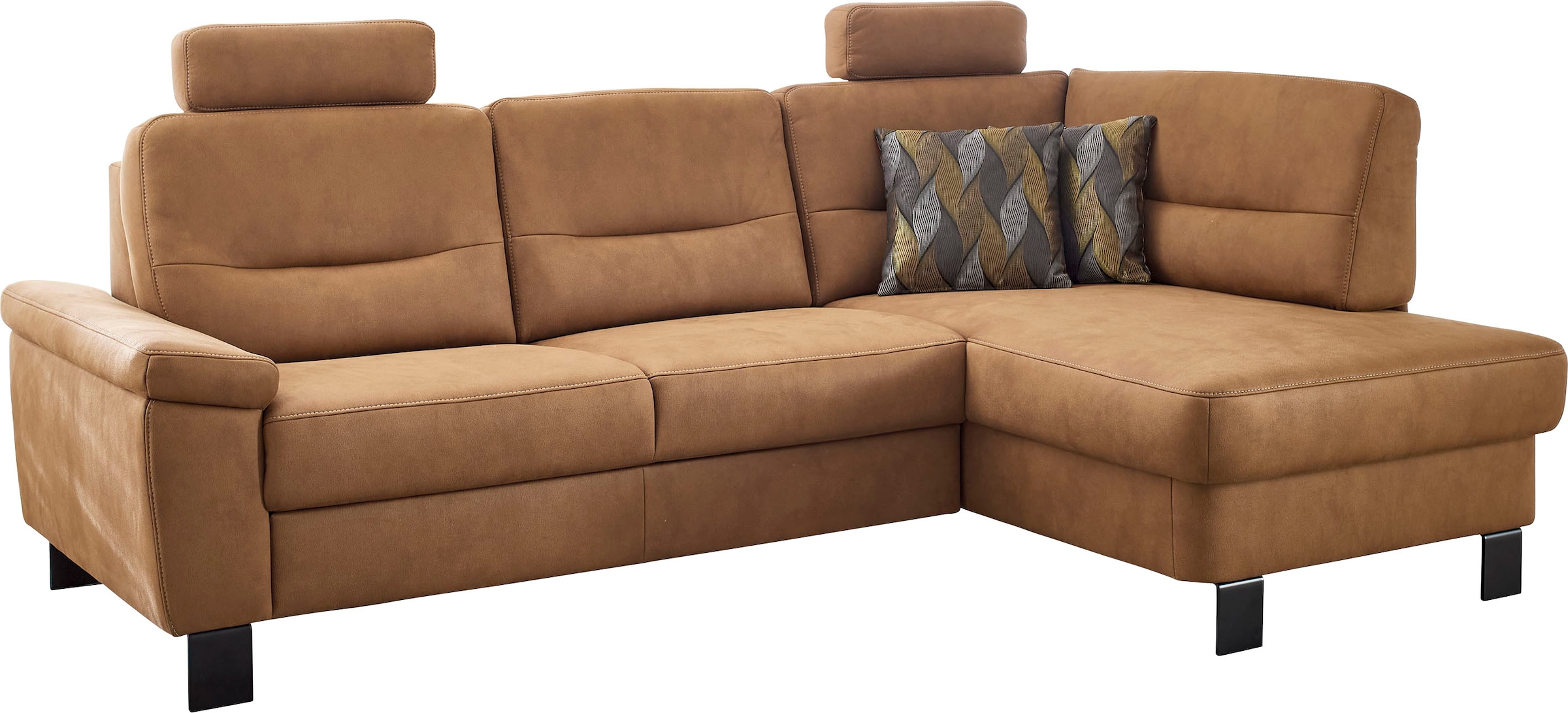 Die PlanBar Ecksofa "PP-PF23172 L-Form, Breite 244 cm" Eckgarnitur mit besonders kleinem Stellmaß ca. 160 x 244 cm
