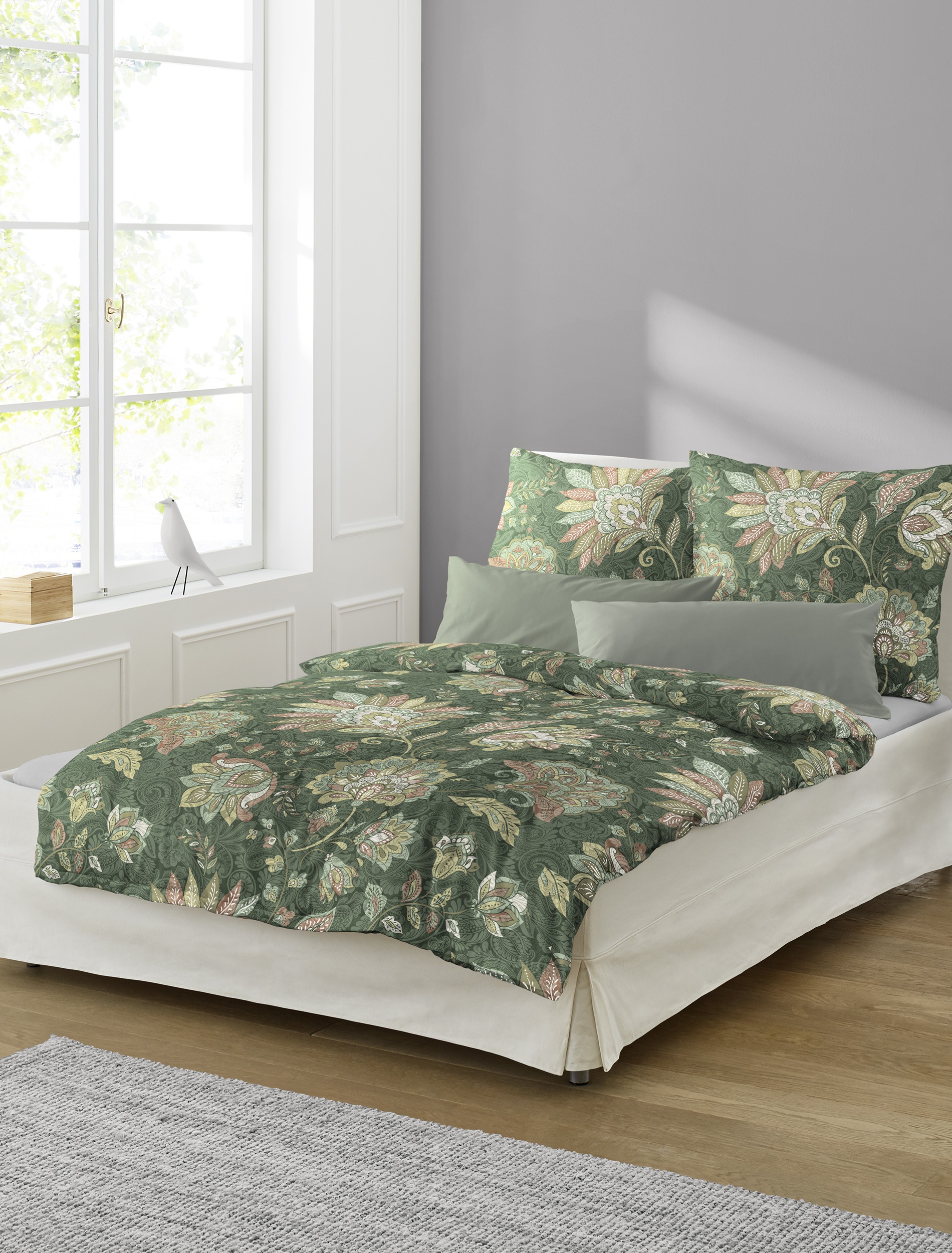 BIERBAUM Bettwäsche "4144" 2 Stk. tlg. Biber, 100 % Baumwolle, pflegeleicht günstig online kaufen