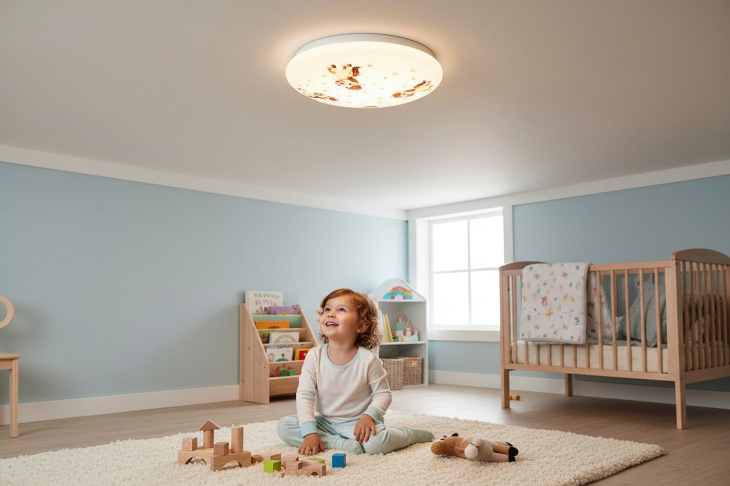 niermann Deckenleuchte »Kinderlampe mit Motiv "Pony Paula", Kinderzimmer« E27 1 Stk. bruchsichere Deckenschale