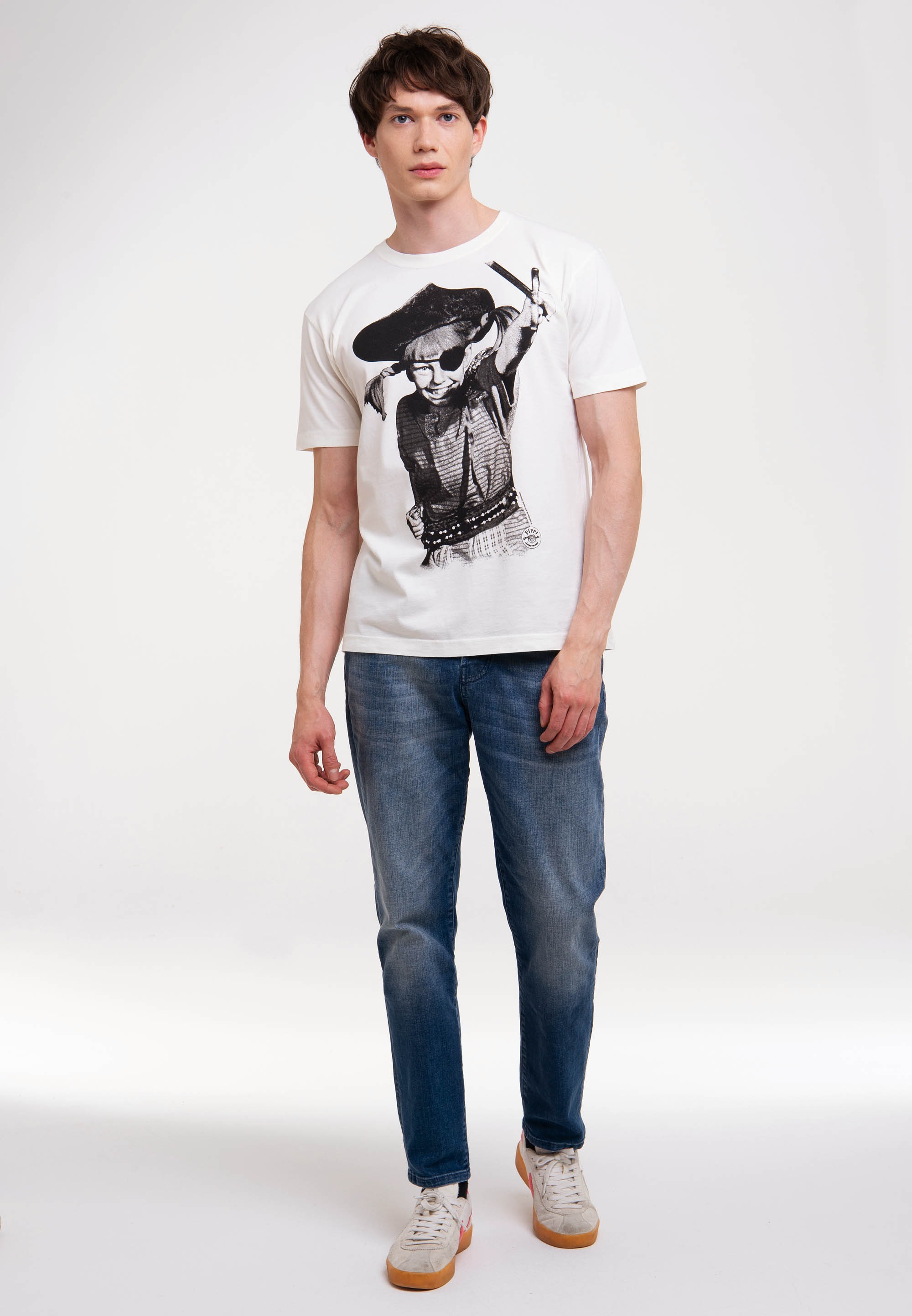 LOGOSHIRT T-Shirt »Pippi Langstrumpf – Pirat«, mit lizenziertem Originaldesign